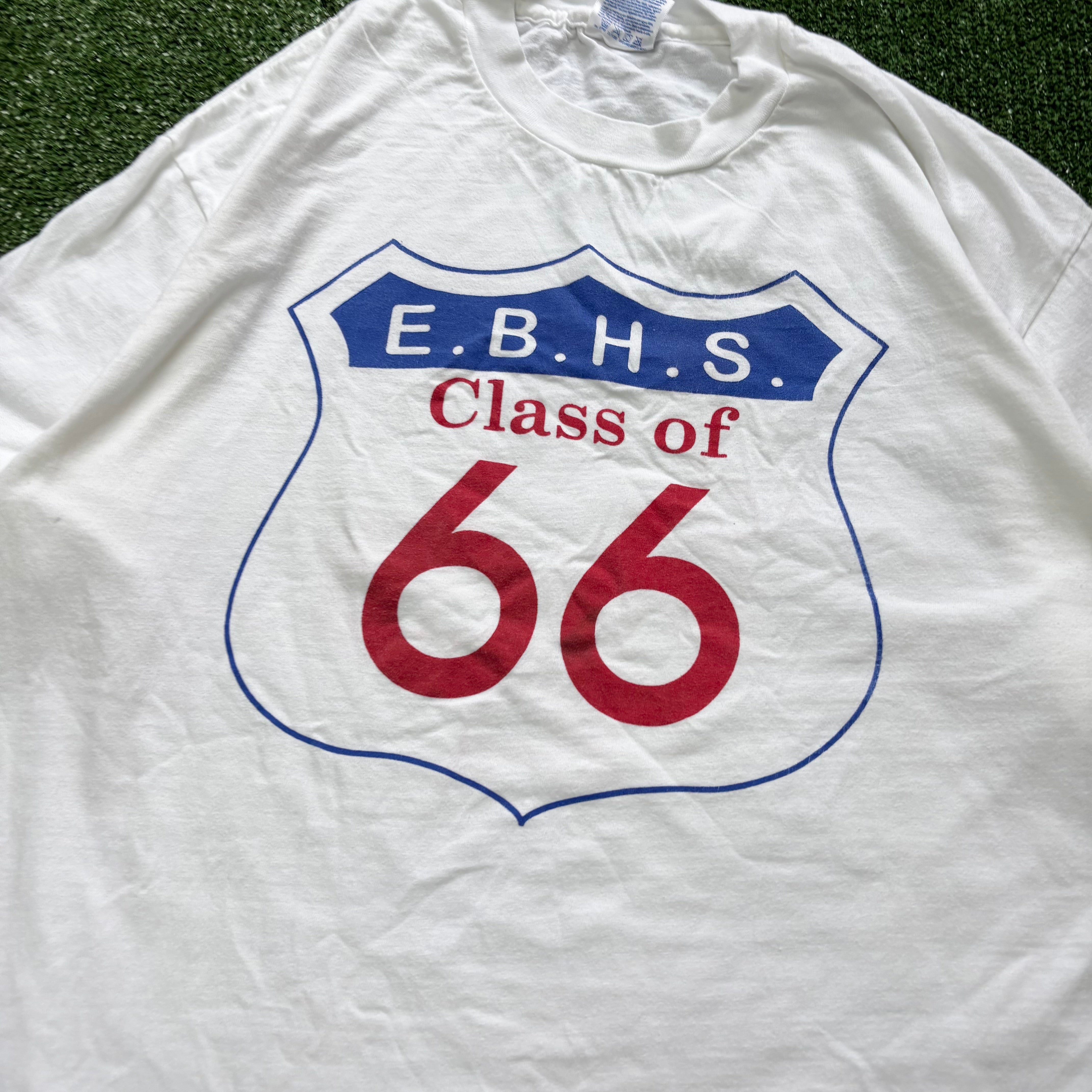 Vintage T Shirt Mens XL White Single Stitch Graphic Print 90s USA Beefy-T