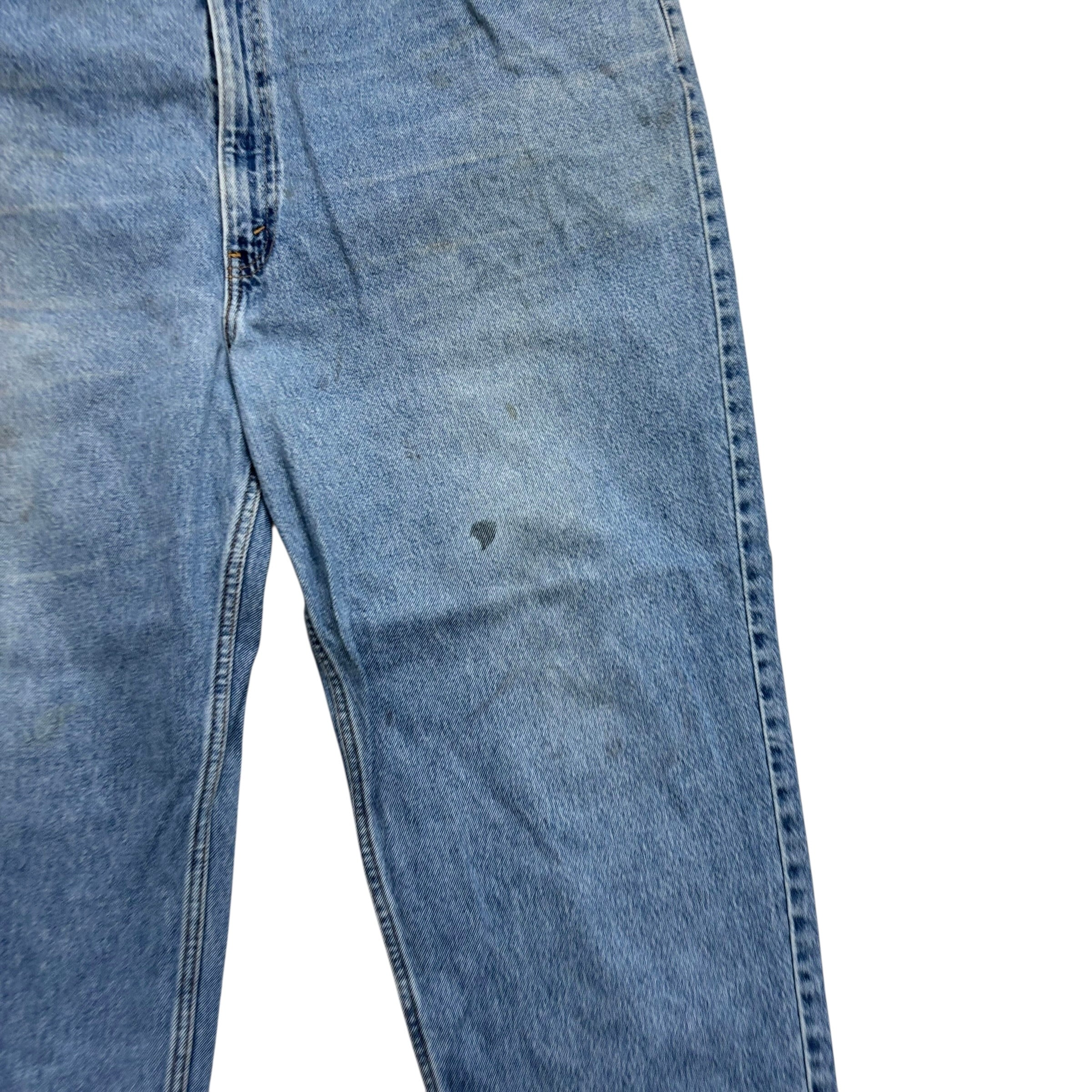 Levis 540 Jeans W46 L30 Mens Light Blue Relaxed Tapered Fit Vintage Denim (F)