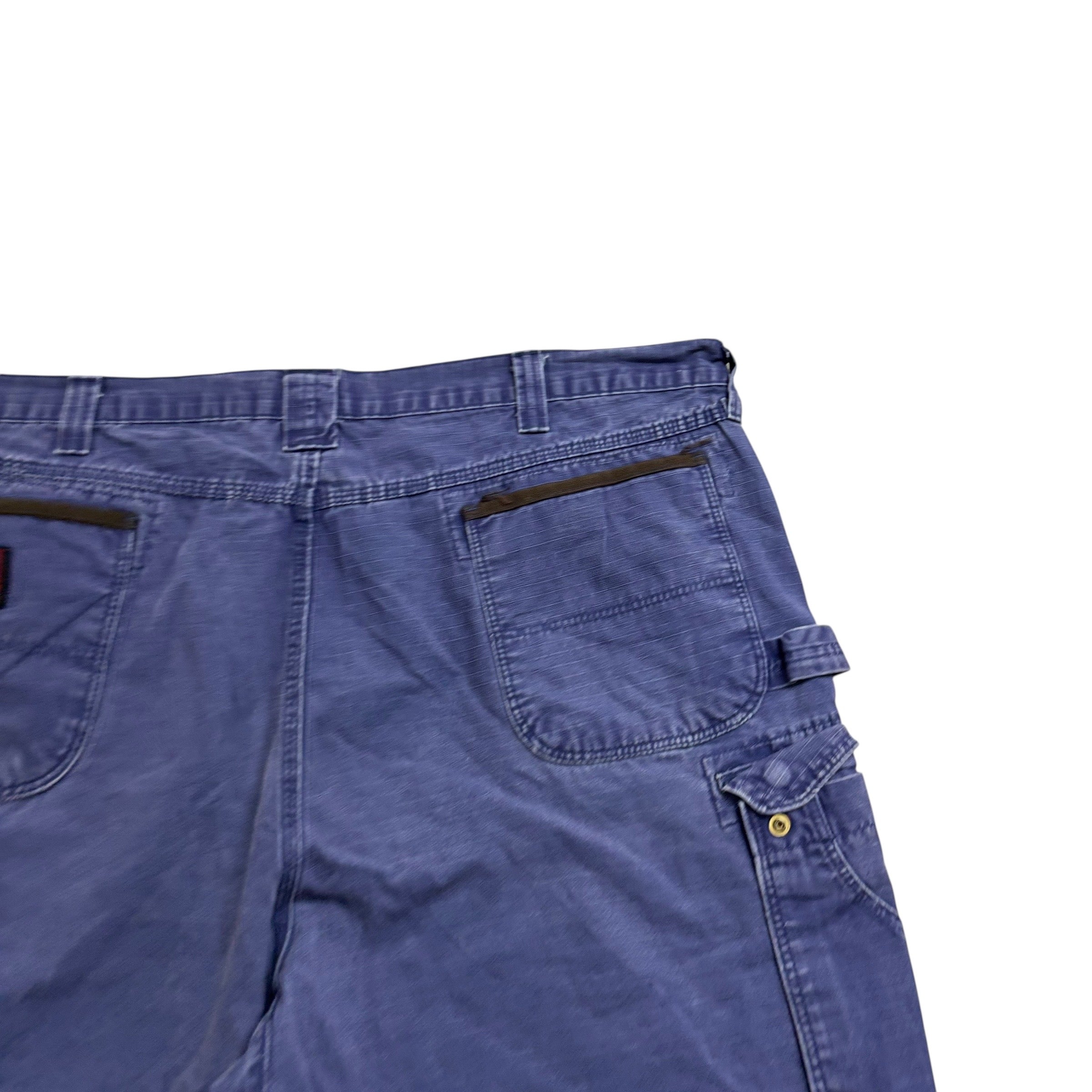 Wrangler Baggy Jorts W44 Mens Navy Blue Denim Shorts Cargo Relaxed Fit