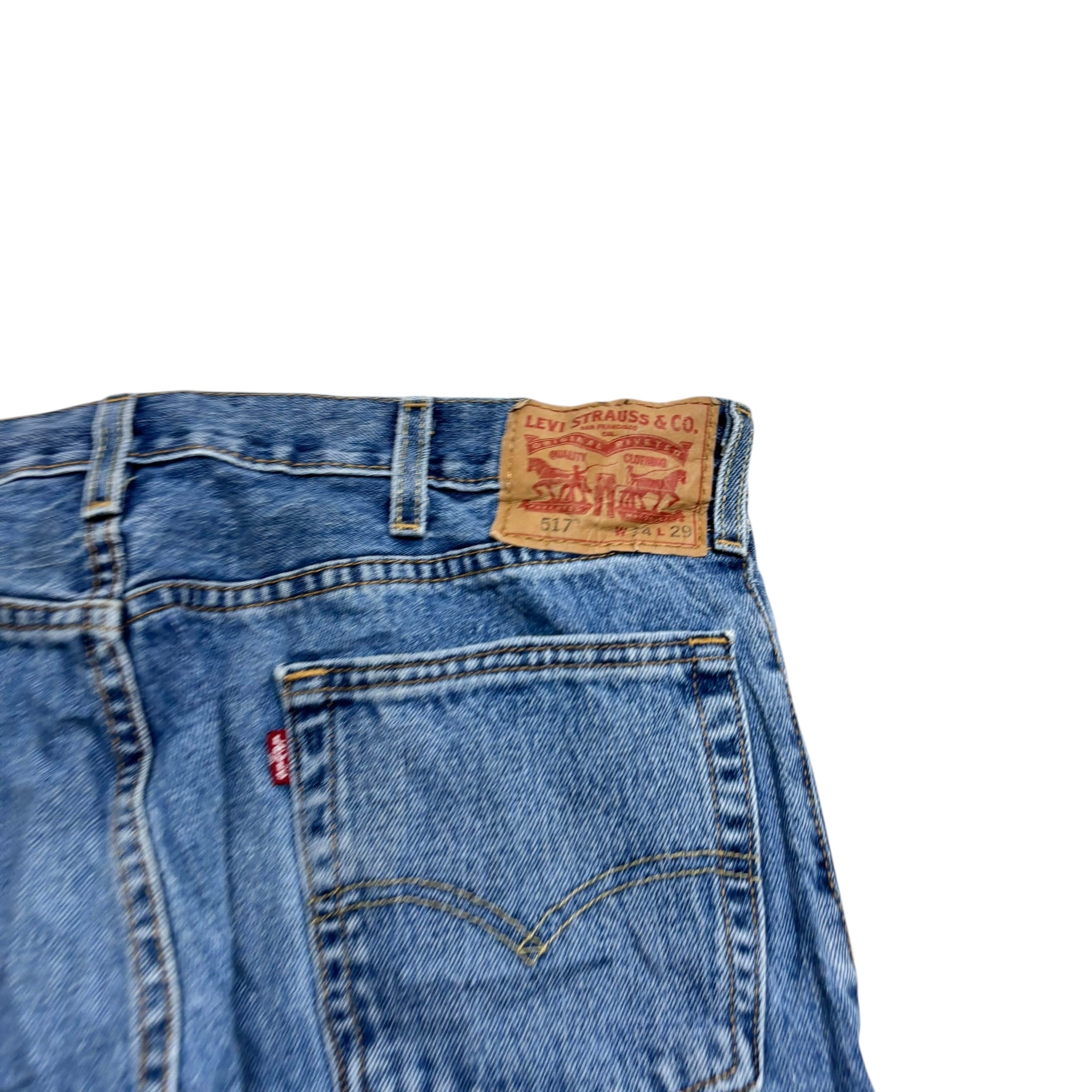 Levis 517 Jeans W34 L29 Mens Light Blue Regular Bootcut Fit Denim