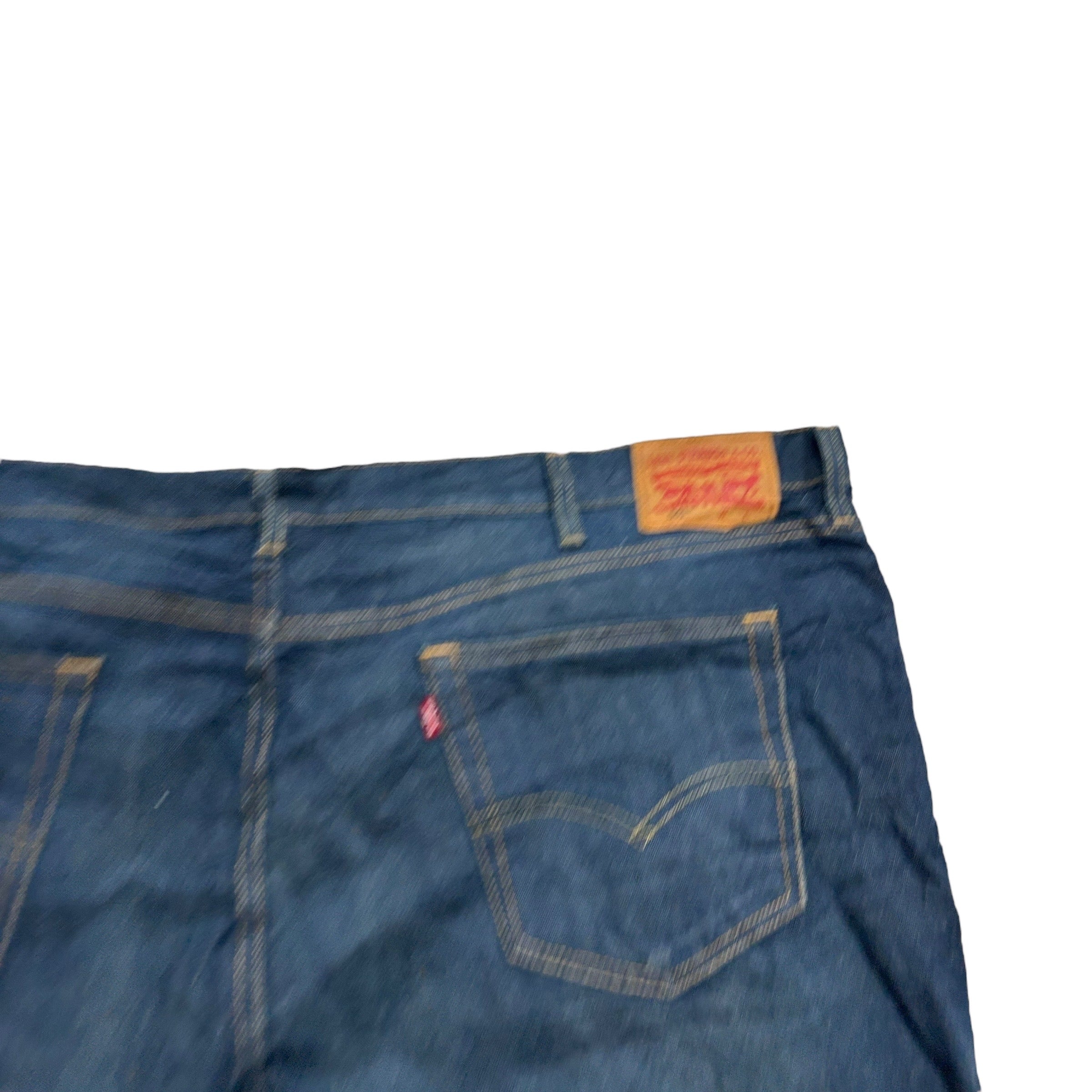 Levis 541 Jeans W50 L28 Mens Dark Blue Athletic Tapered Fit Stretch Denim (E)