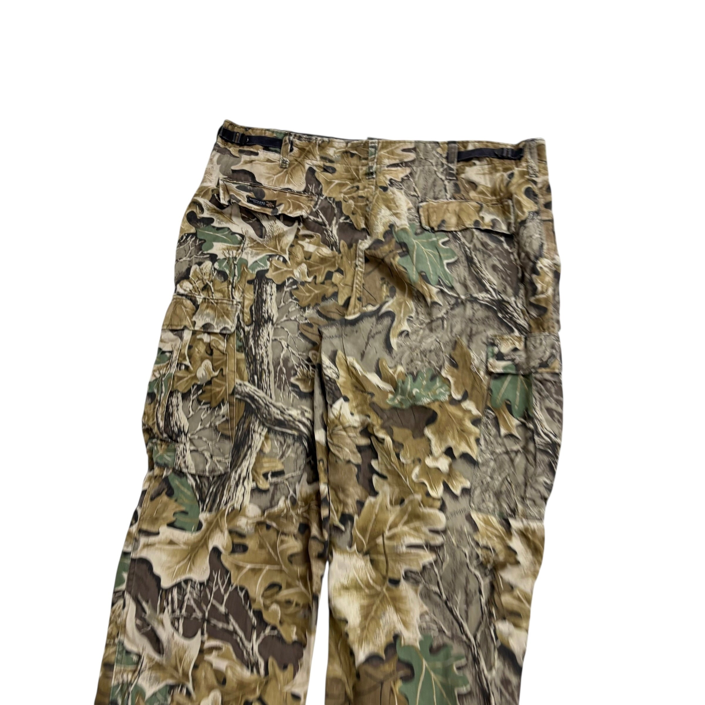 Vintage Realtree Trousers W40 L32 Mens Cargo Camo Baggy Relaxed Fit Pants (E)
