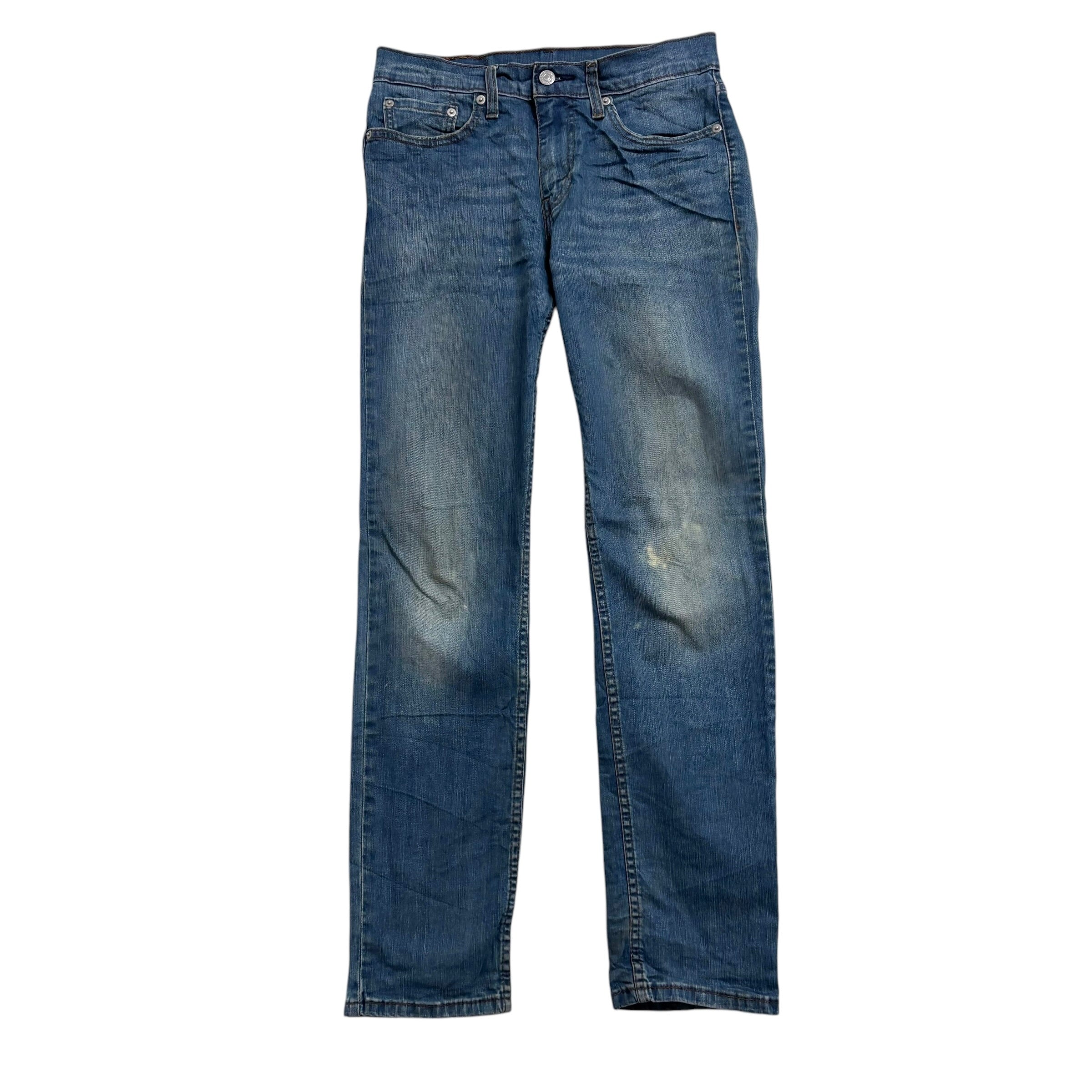 Levis 511 Jeans W29 L32 Mens Mid Blue Slim Fit Stretch Denim (F)