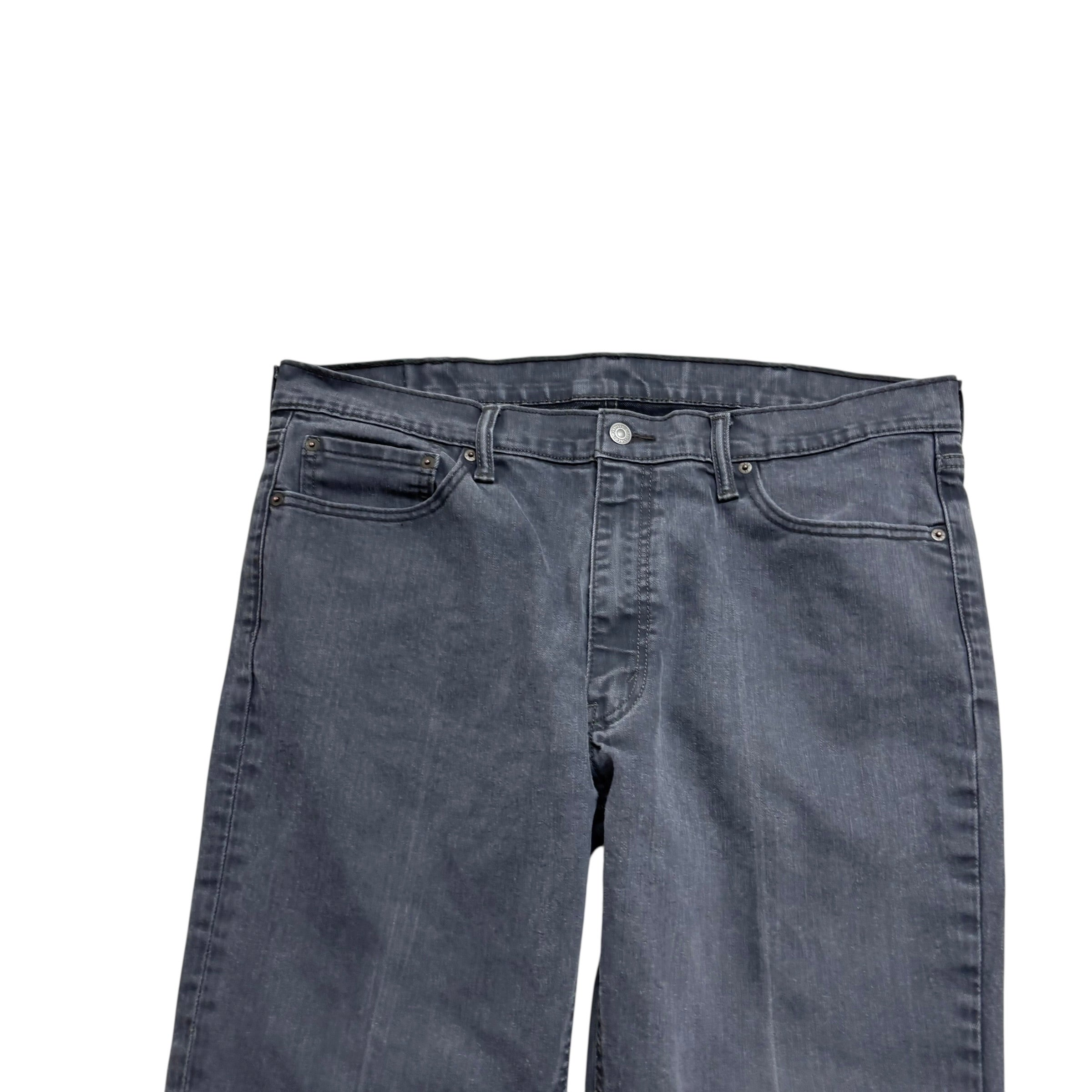 Levis 541 Jeans W38 L29 Mens Grey Athletic Tapered Fit Stretch Denim