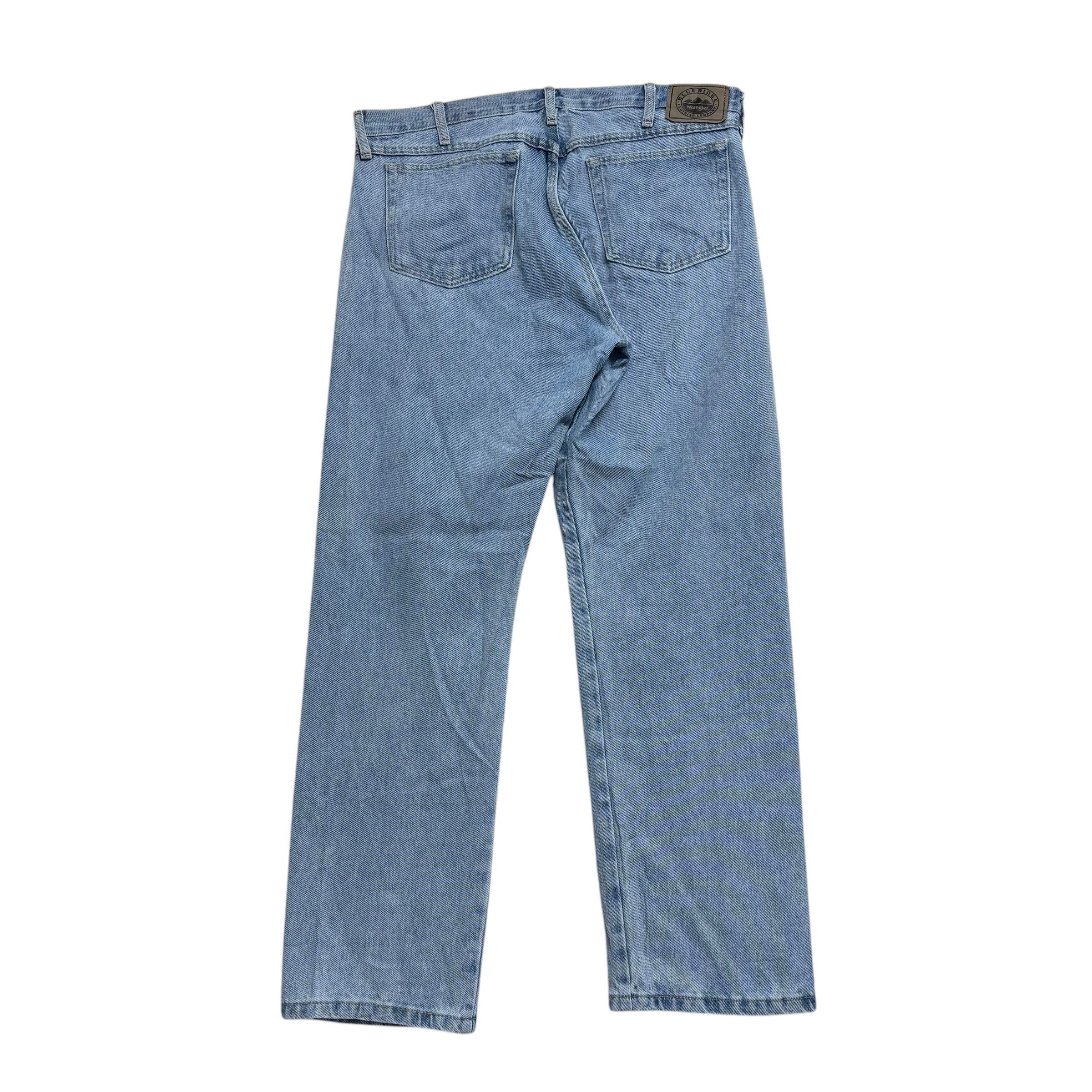 Wrangler Jeans W36 L32 Mens Light Blue Regular Straight Fit Vintage Denim