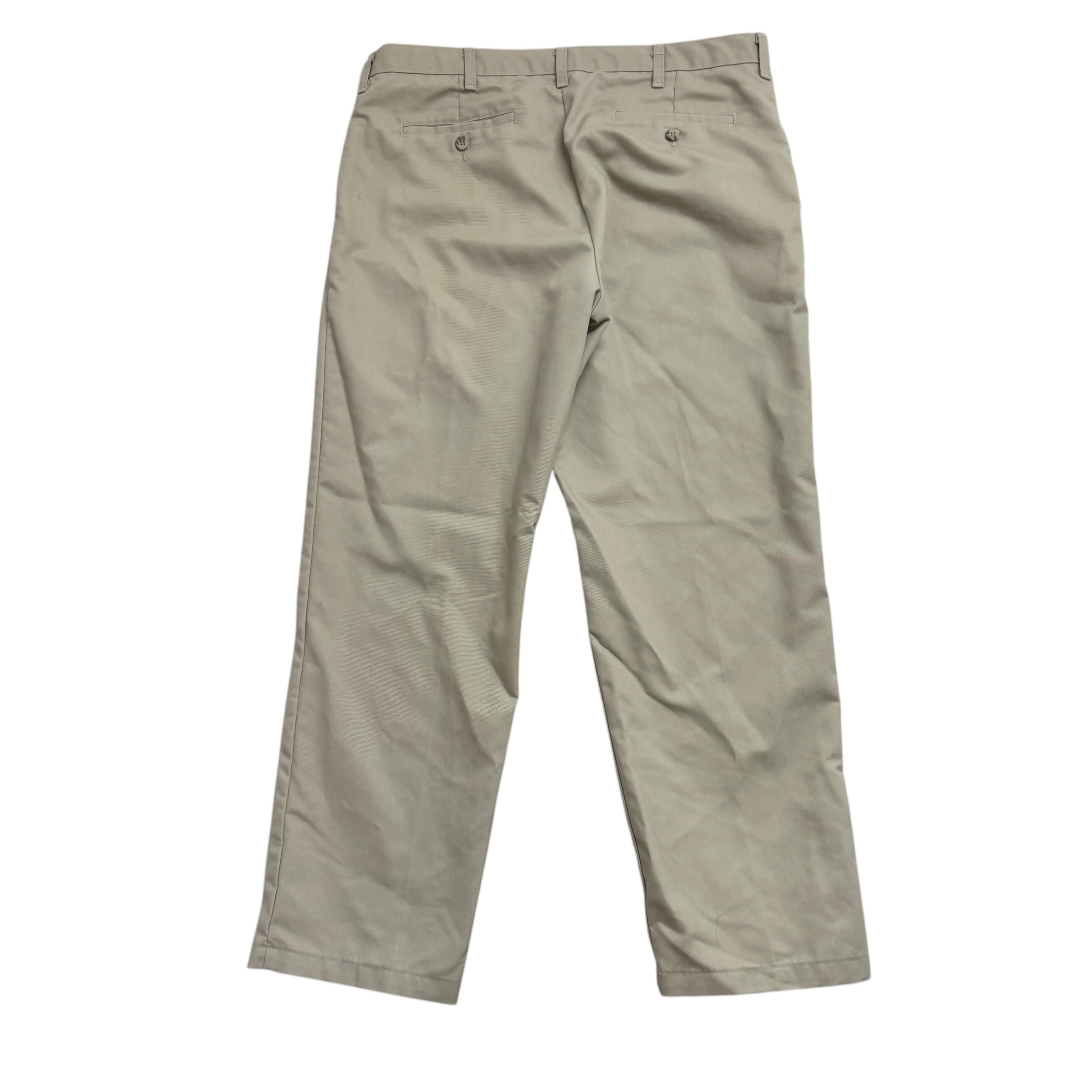 Lee Trousers W36 L30 Mens Cream Relaxed Fit Total Freedom Pants (E)