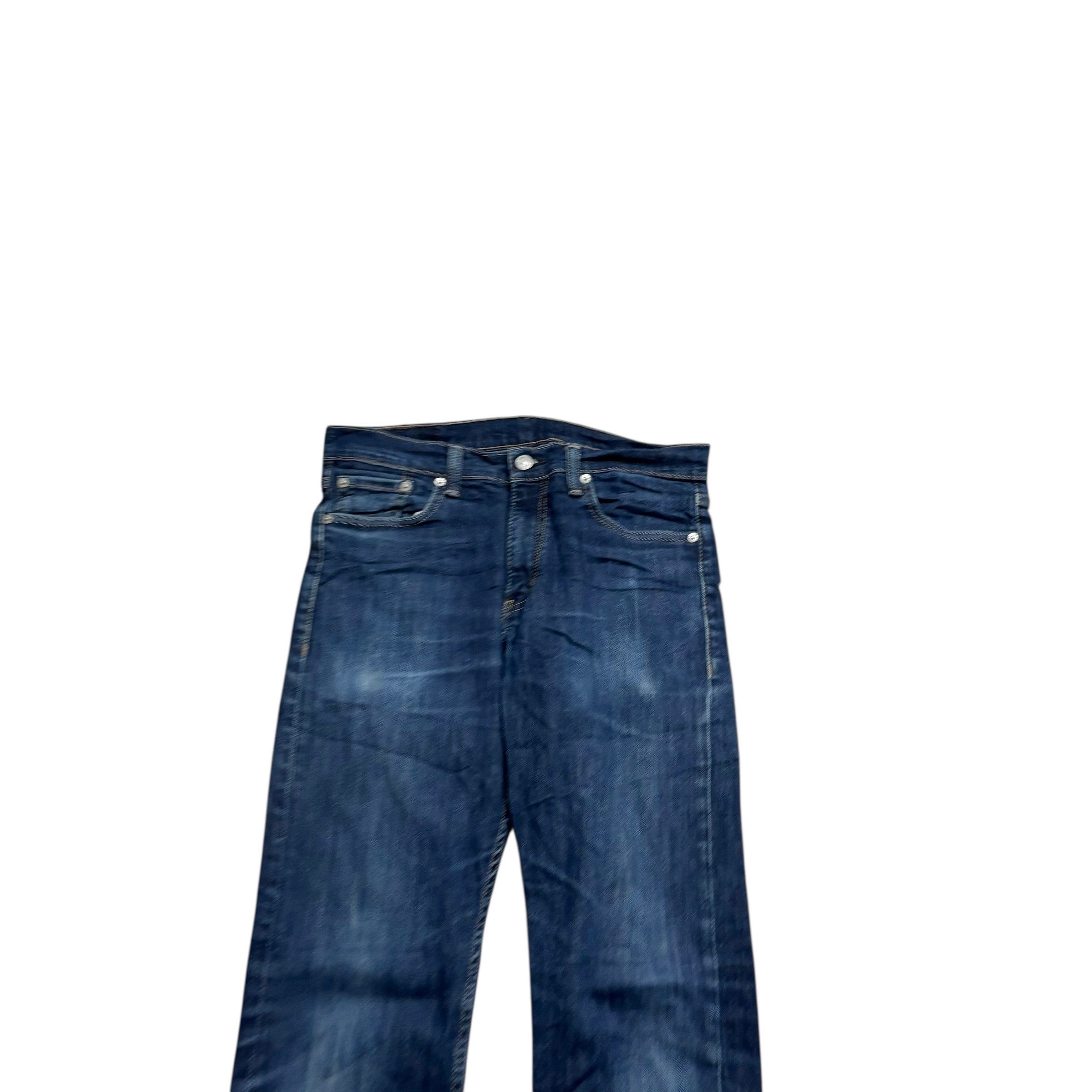 Levis 513 Jeans W30 L32 Mens Dark Blue Slim Straight Fit Stretch Denim