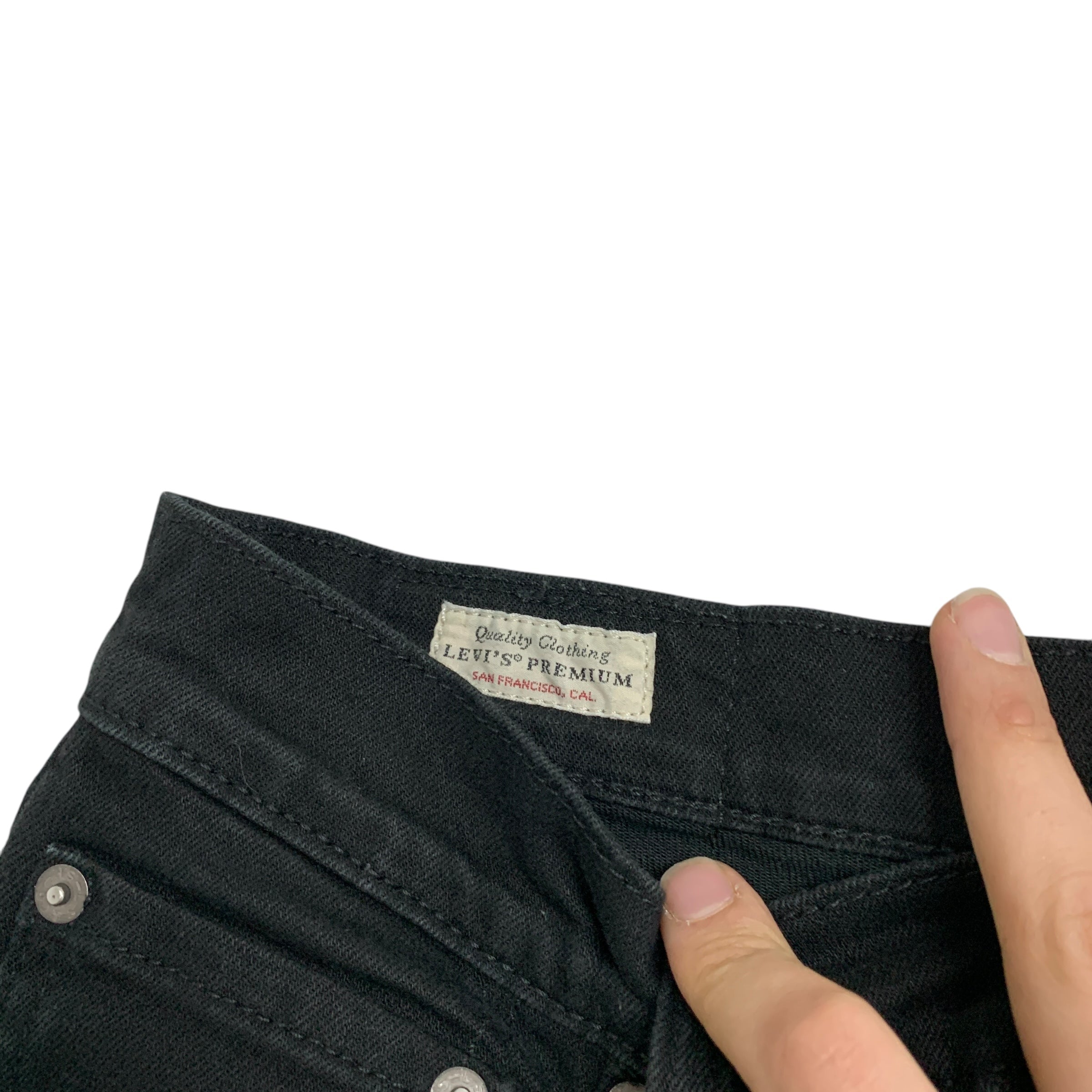 Levis 511 Jeans W32 L30 Mens Black Slim Fit Stretch Premium Denim