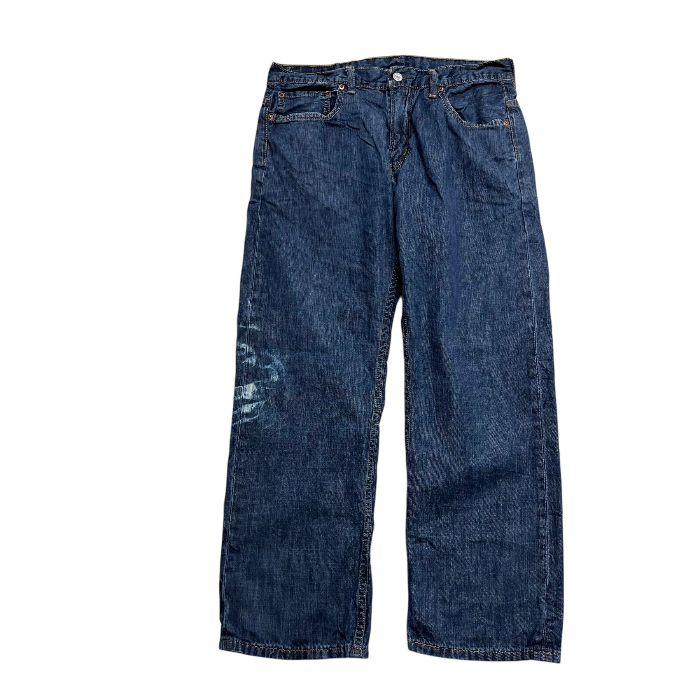 Levis 569 Jeans W31 L28 Mens Dark Blue Baggy Relaxed Straight Fit Denim