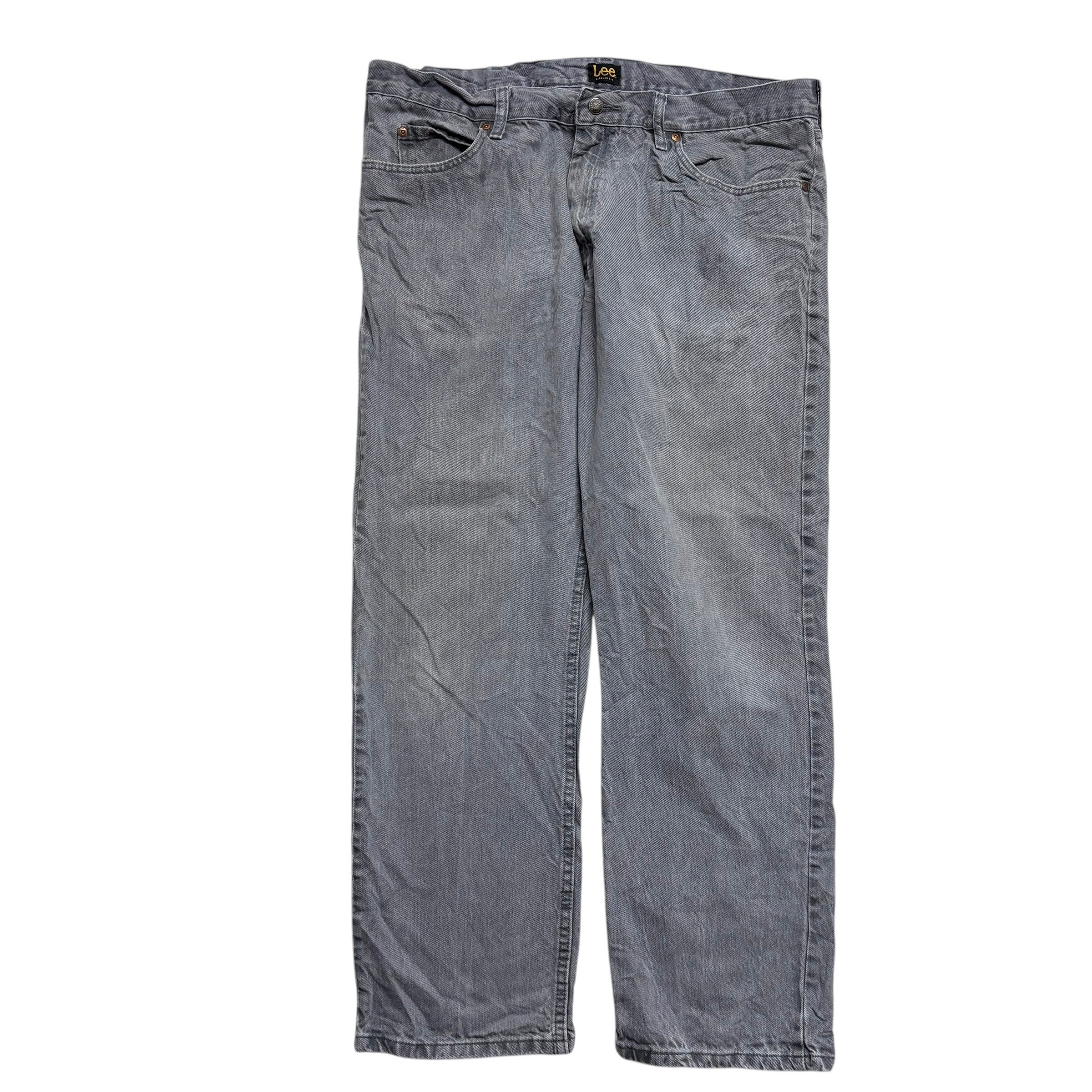 Lee Jeans W40 L30 Mens Grey Regular Straight Fit Denim (E)