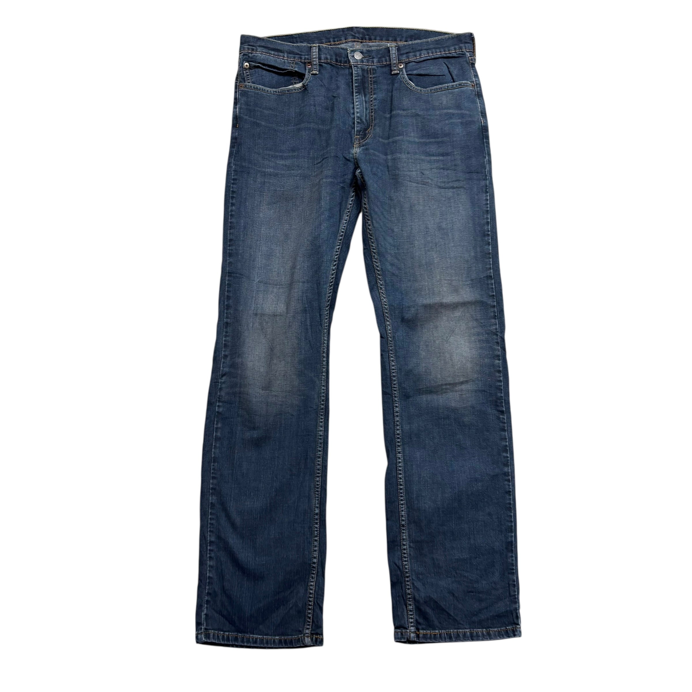 Levis 559 Jeans W36 L34 Mens Dark Blue Relaxed Straight Fit Stretch Denim