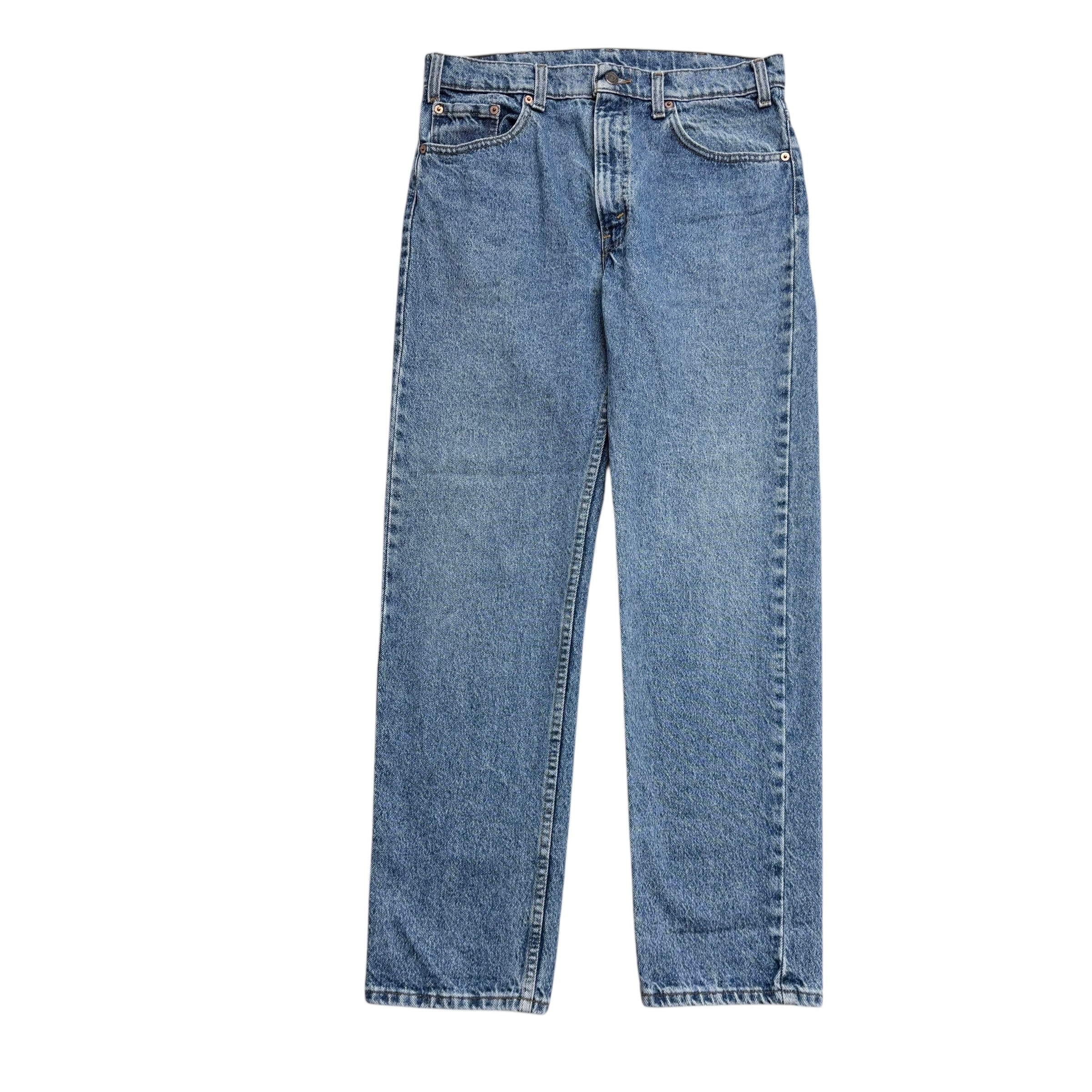 Levis 505 Jeans W32 L30 Mens Mid Blue Regular Straight Fit Vintage Made In USA