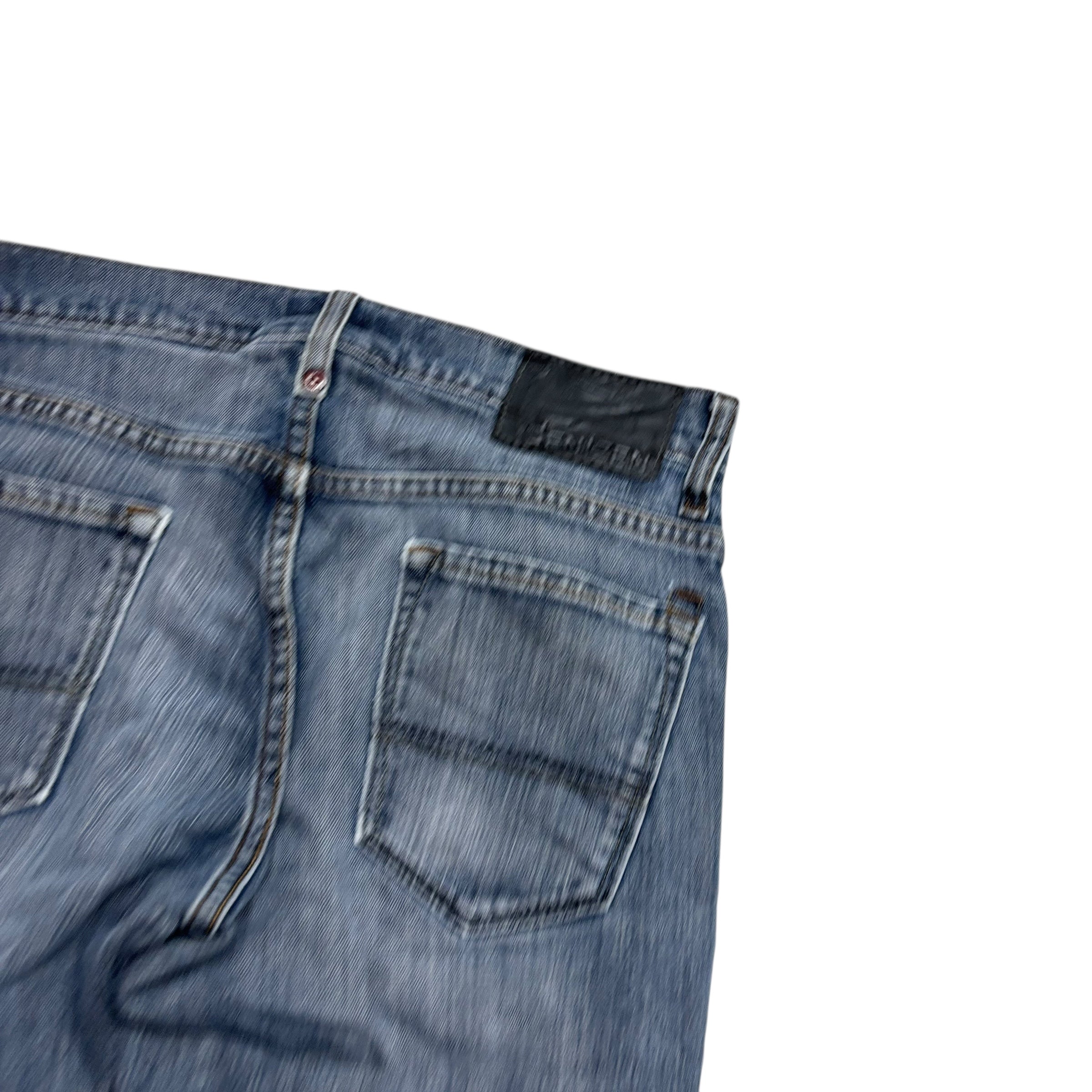 Levis Denizen Jeans W30 L32 Mens Mid Blue Skinny Fit Denim