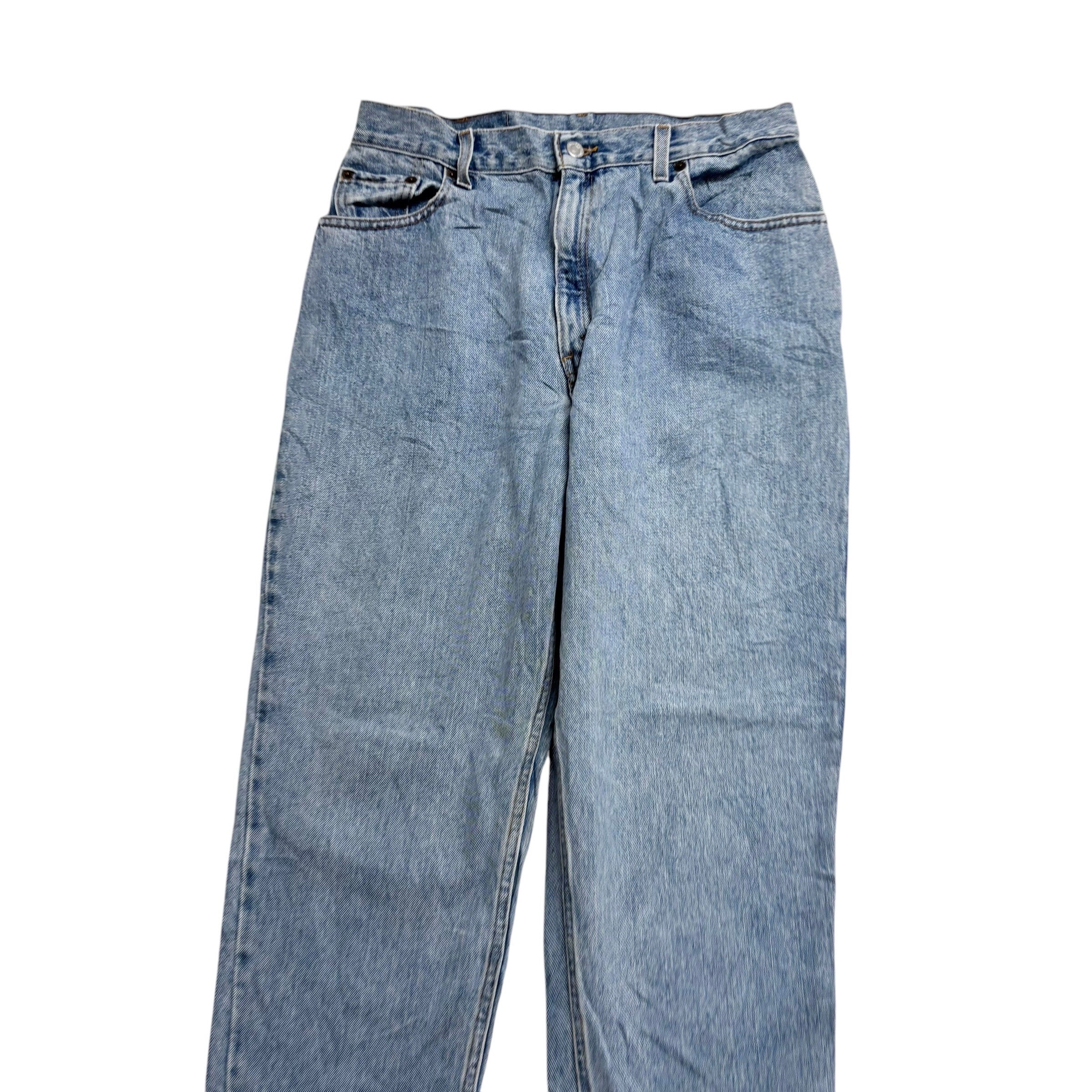 Levis 550 Jeans W30 L31 Womens Light Blue Relaxed Tapered Mom Fit Vintage Denim