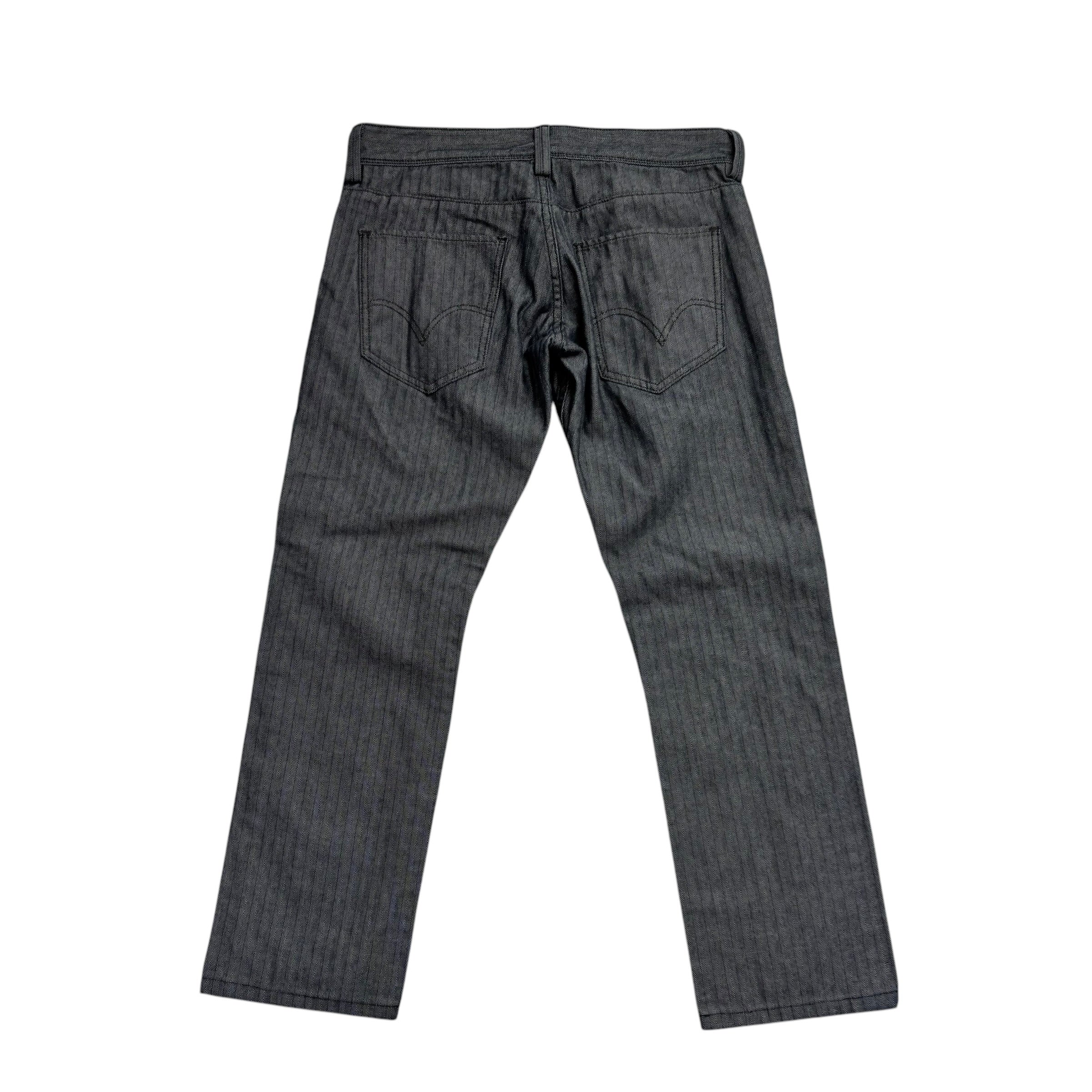 Levis Trousers W33 L28 Mens Grey Regular Tapered Fit Cotton Pants (E)