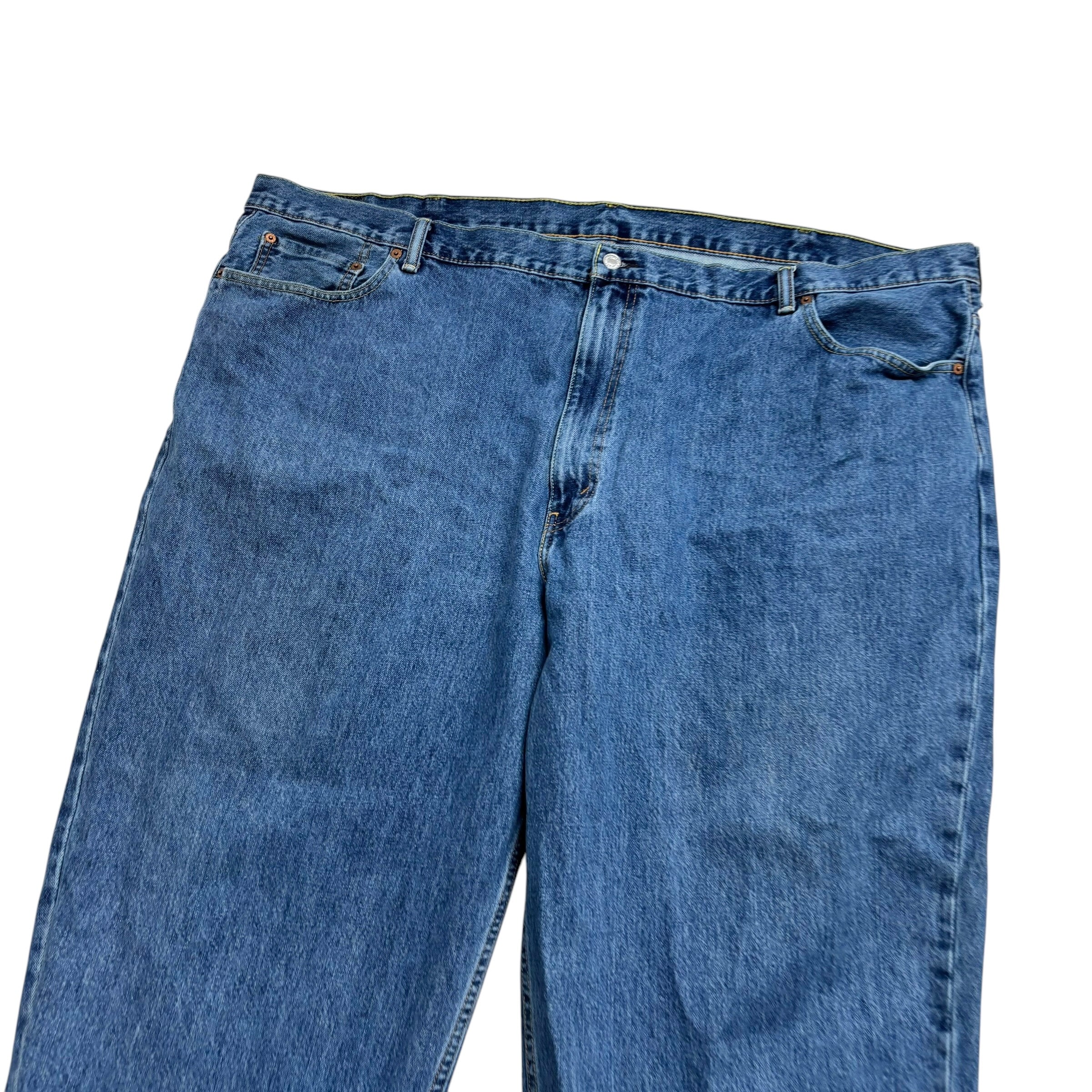 Levis 560 Jeans W52 L25 Mens Mid Blue Baggy Relaxed Comfort Fit Denim (E)