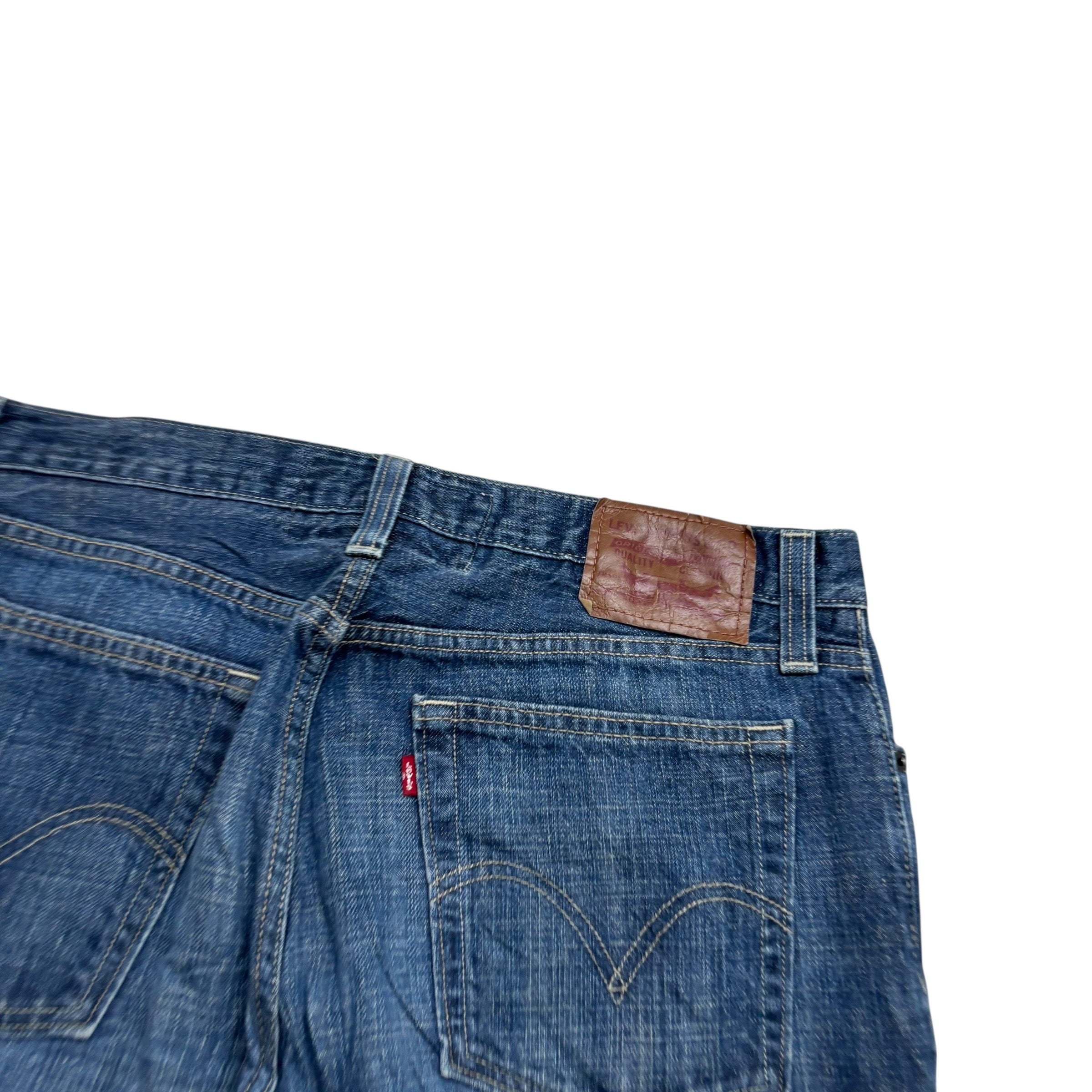 Levis 527 Jeans W36 L34 Mens Mid Blue Regular Bootcut Fit Vintage Denim (E)