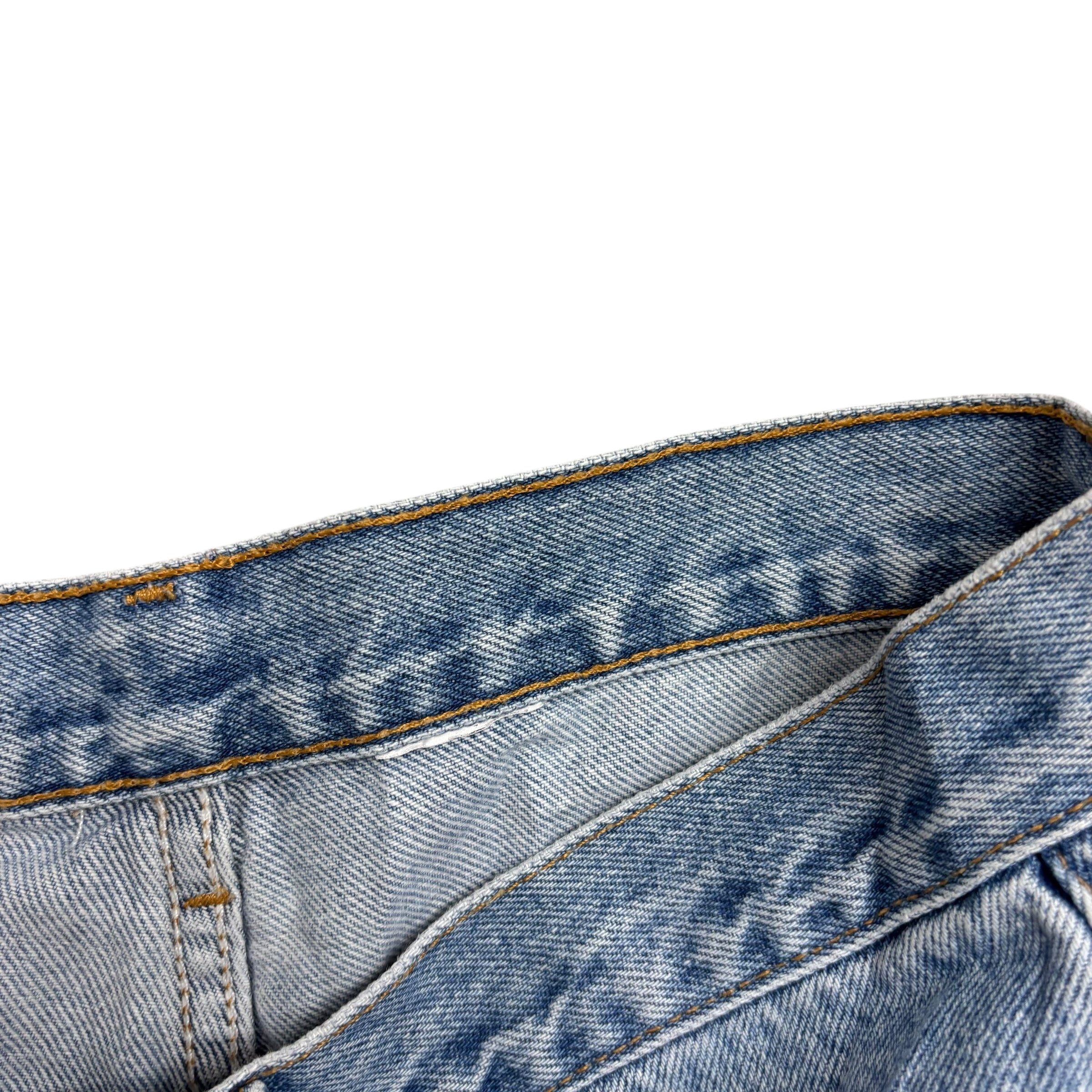 Levis Jeans W34 L34 Mens Light Blue Relaxed Straight Fit Vintage Denim