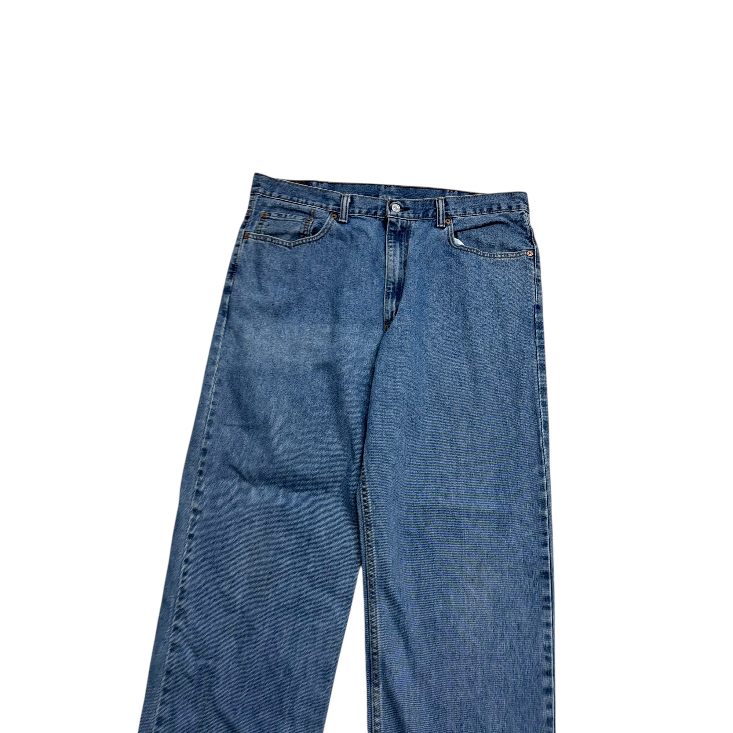 Levis 550 Jeans W38 L32 Mens Mid Blue Baggy Relaxed Straight Fit Denim