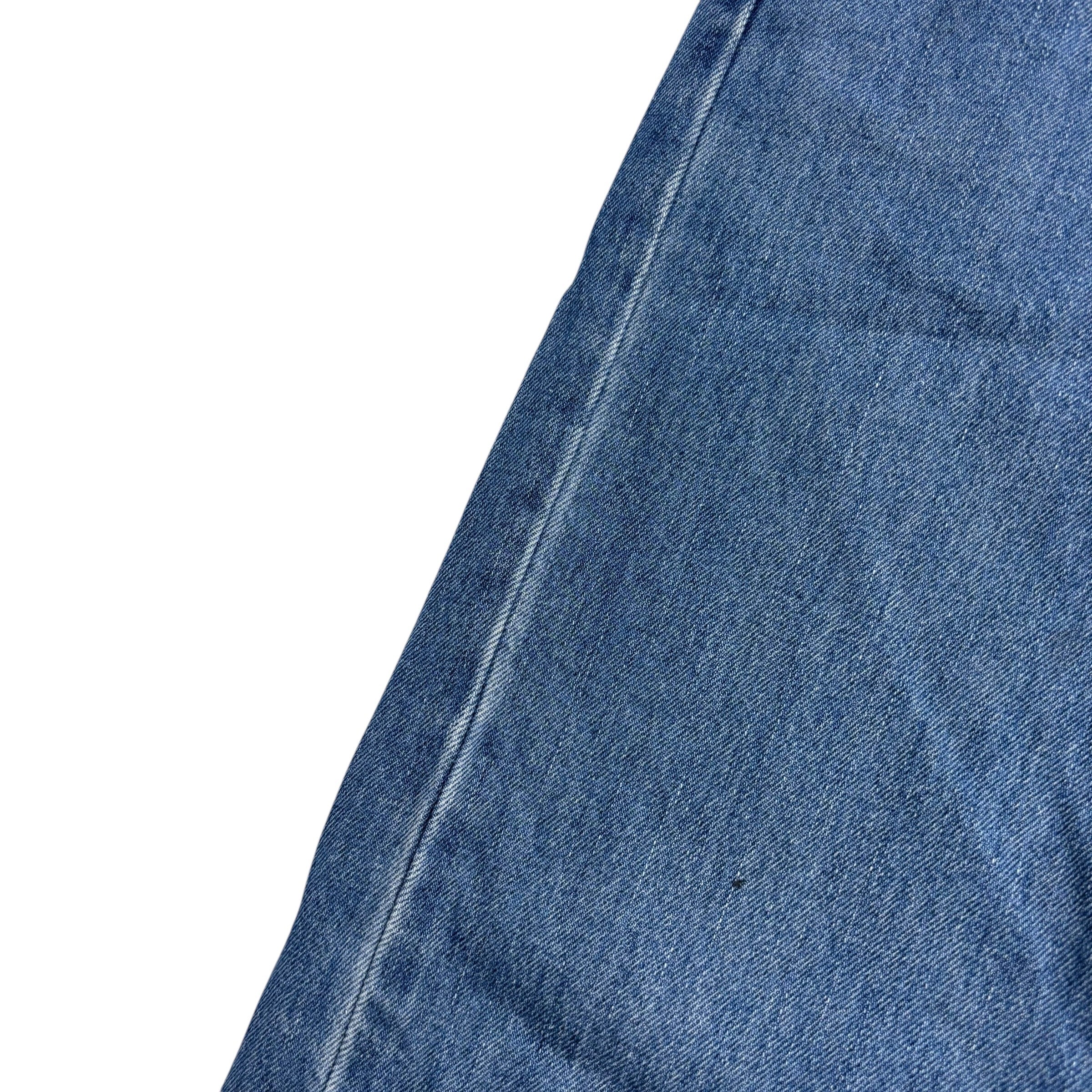 Levis 505 Jeans W34 L34 Mens Mid Blue Regular Straight Fit Vintage Denim (F)