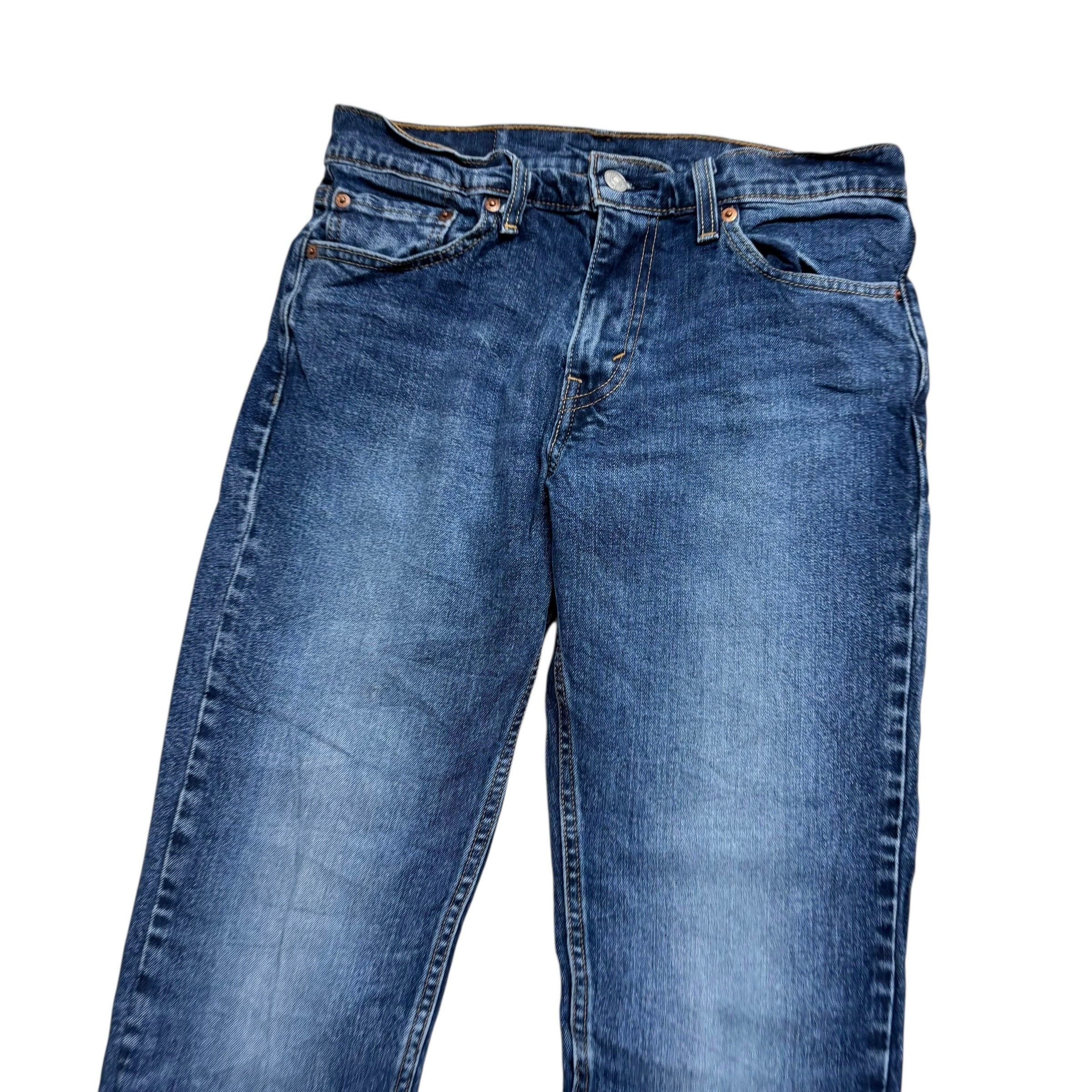 Levis 511 Jeans W29 L32 Mens Mid Blue Slim Fit Stretch Denim (E)