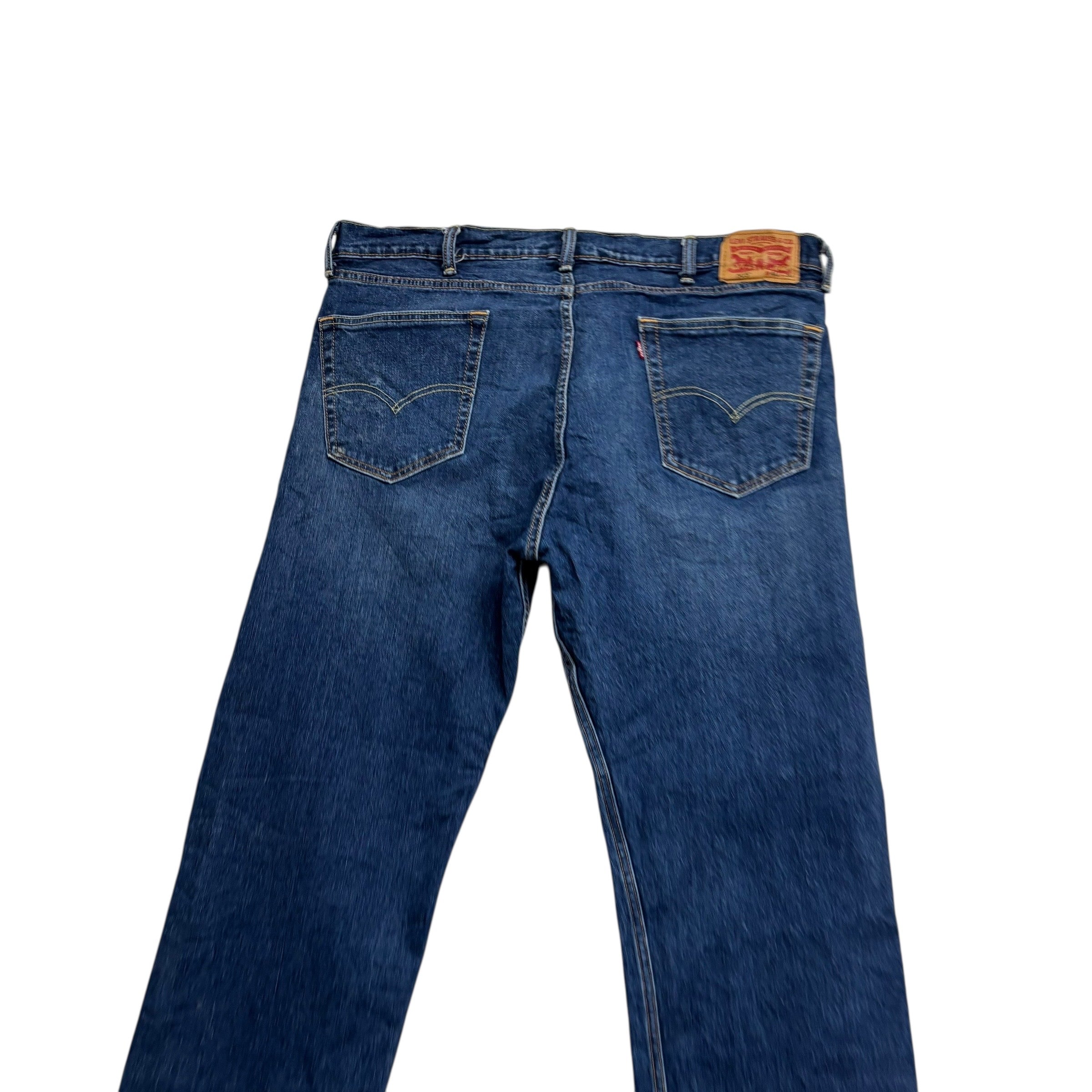 Levis 505 Jeans W40 L30 Mens Mid Blue Regular Straight Fit Stretch Denim