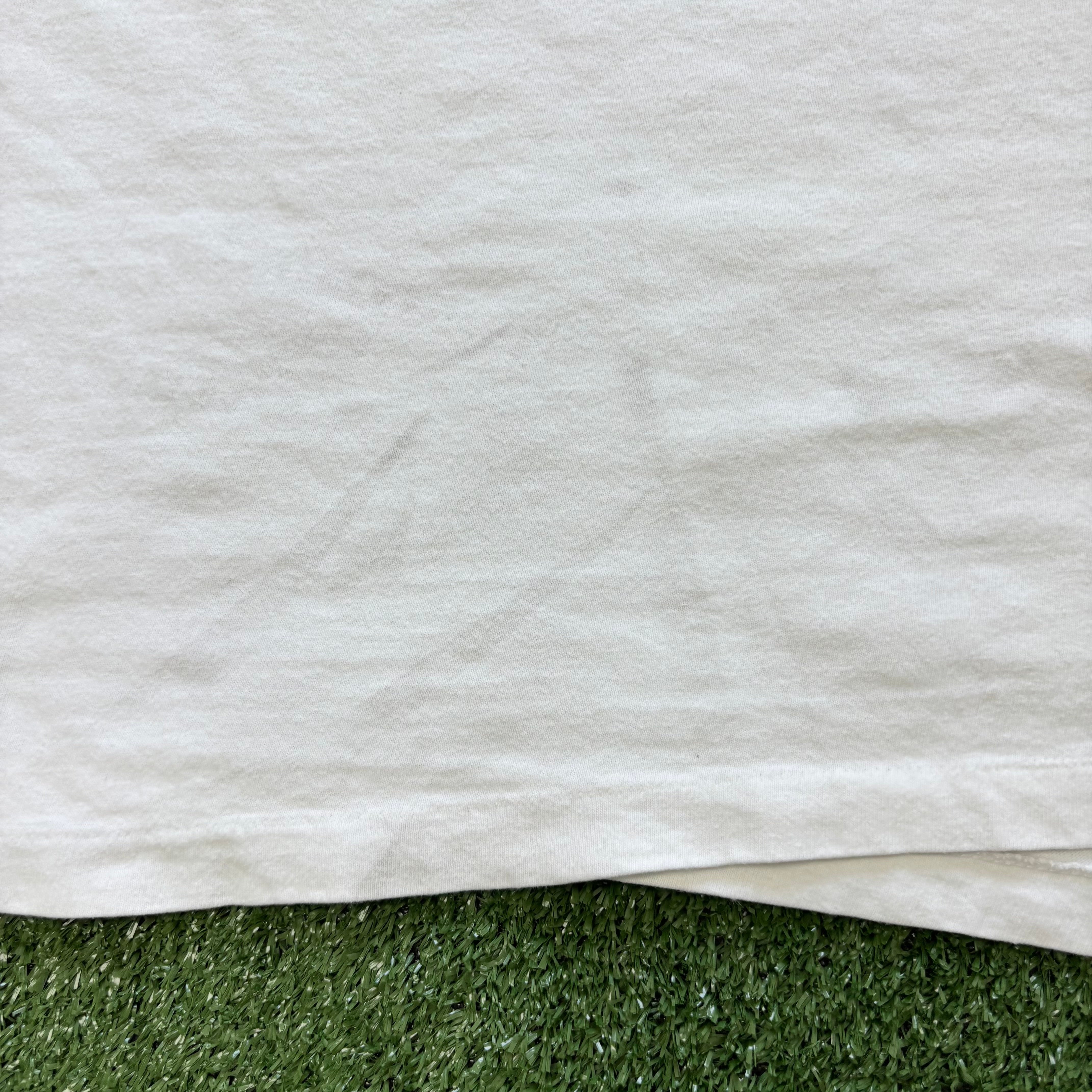 Vintage T Shirt Mens XL White Single Stitch Graphic Print 90s USA