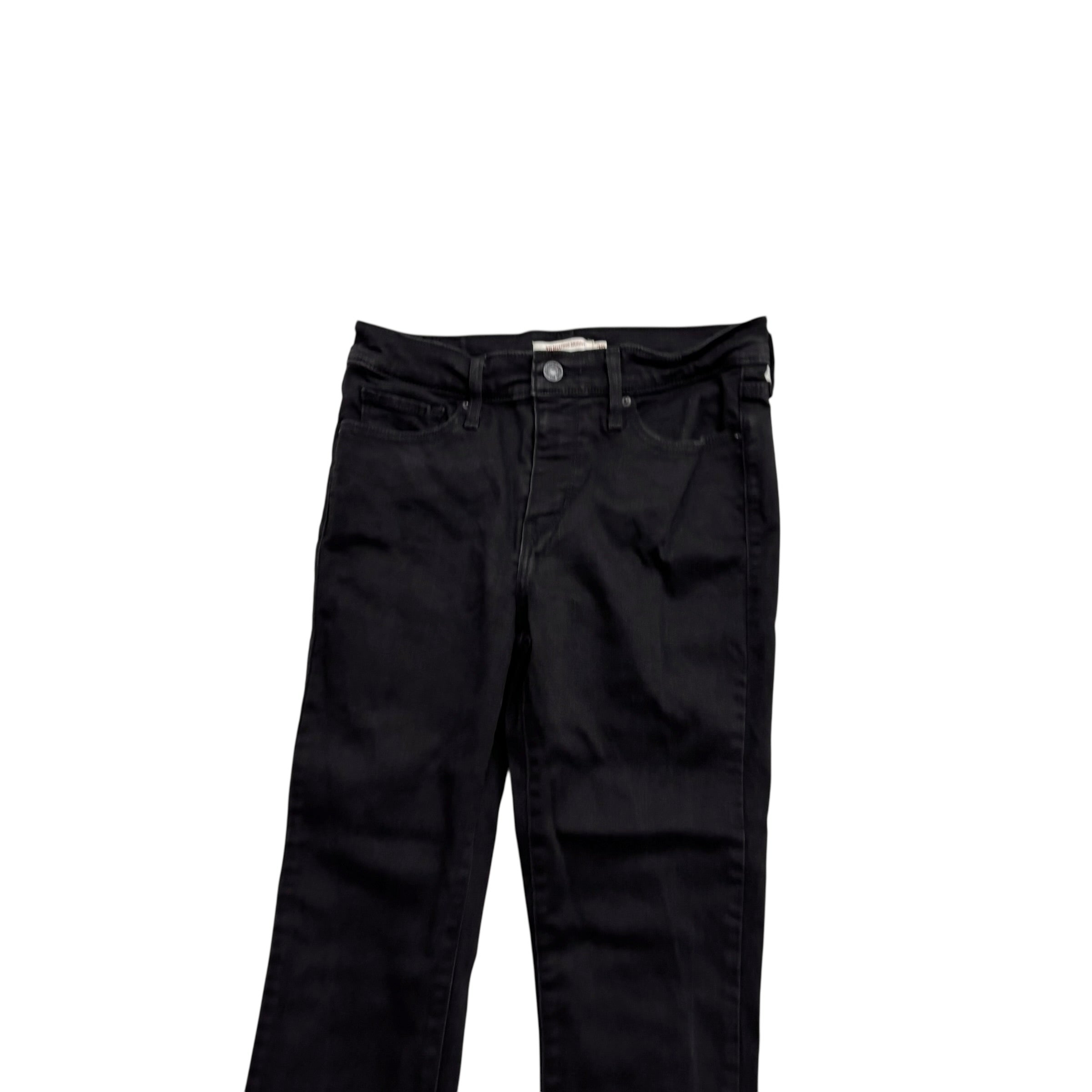 Levis 311 Jeans W27 L30 Womens Shaping Skinny Fit Black Stretch Denim (E)