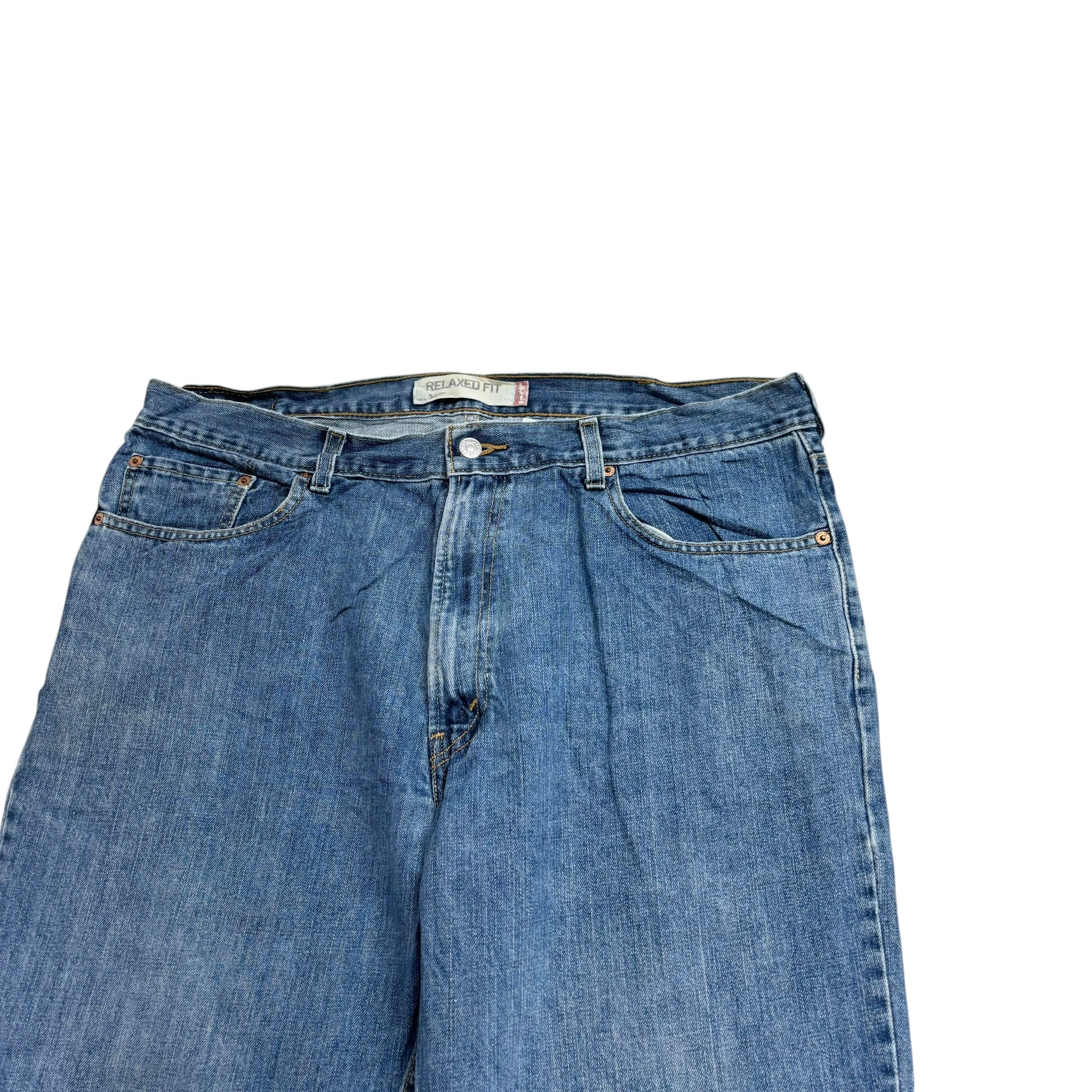 Levis 550 Jeans W40 L32 Mens Mid Blue Baggy Relaxed Straight Fit Vintage Denim