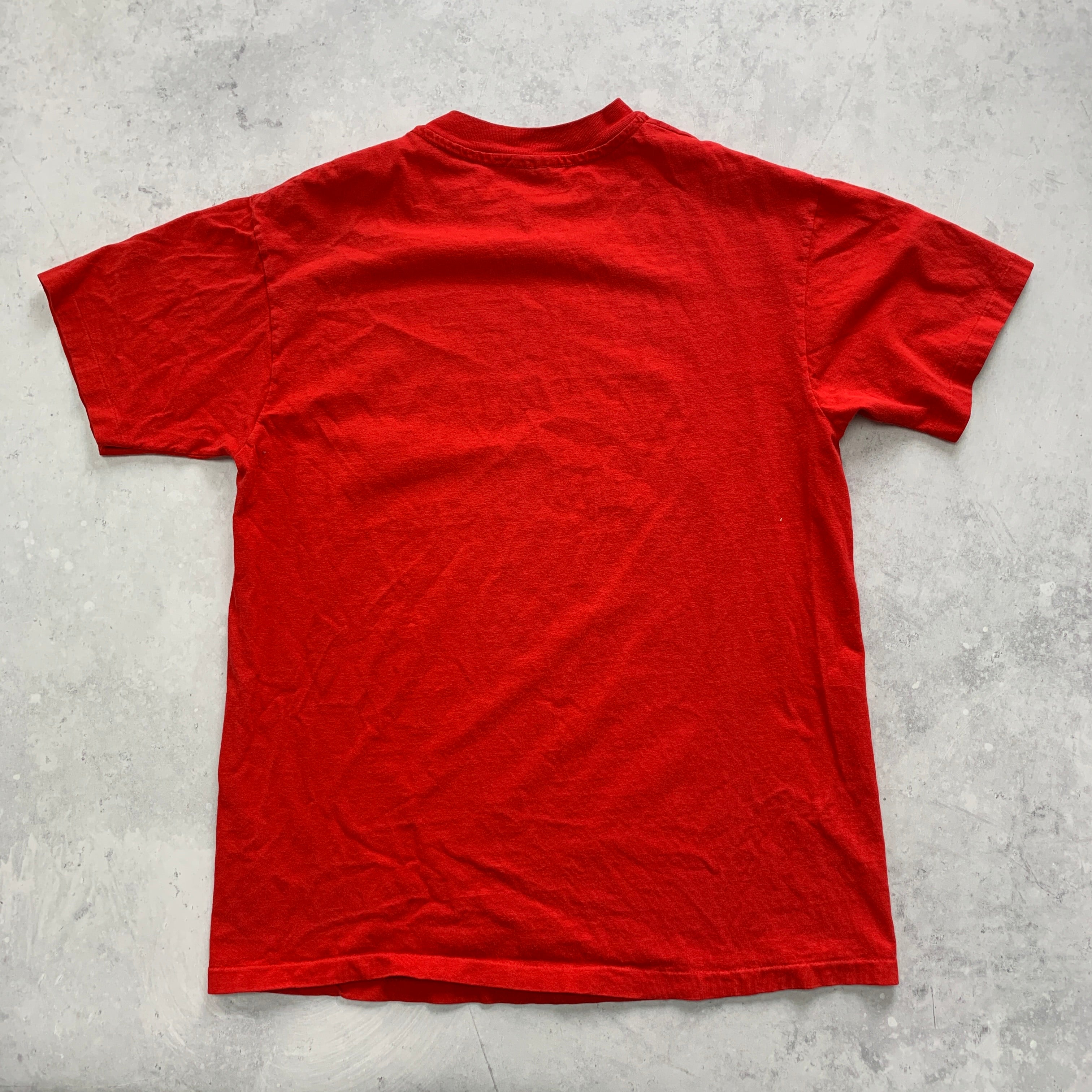 Vintage T Shirt Mens Medium Red Single Stitch Graphic Print 90s USA Tourist