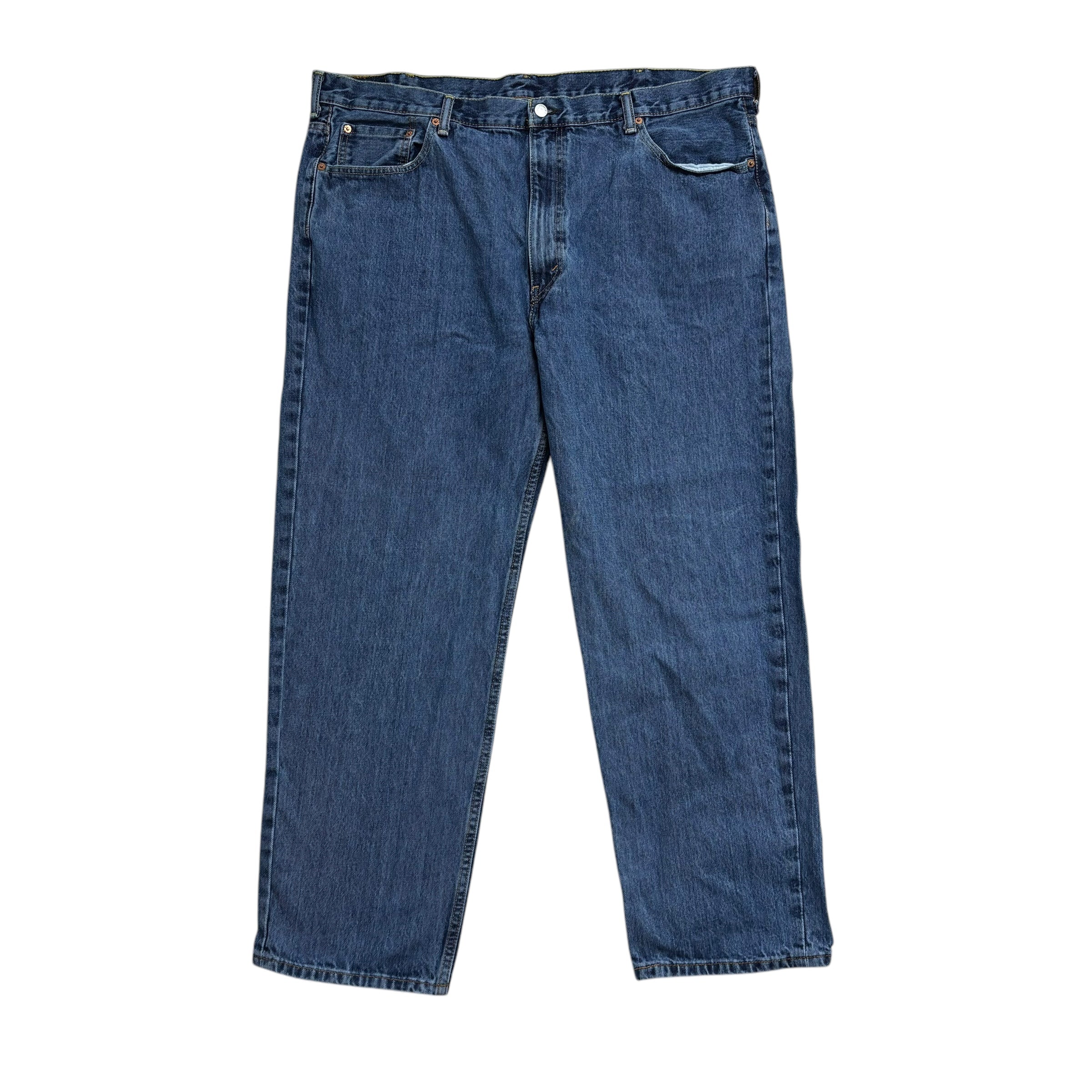 Levis 550 Jeans W46 L32 Mens Mid Blue Baggy Relaxed Straight Fit Denim (E)
