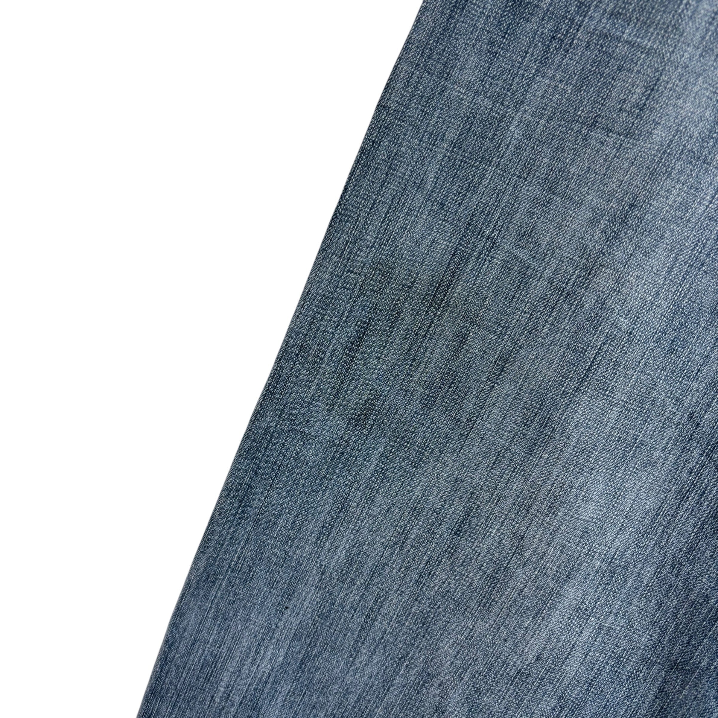 Levis 505 Jeans W36 L34 Mens Mid Blue Regular Straight Fit Vintage Denim (F)