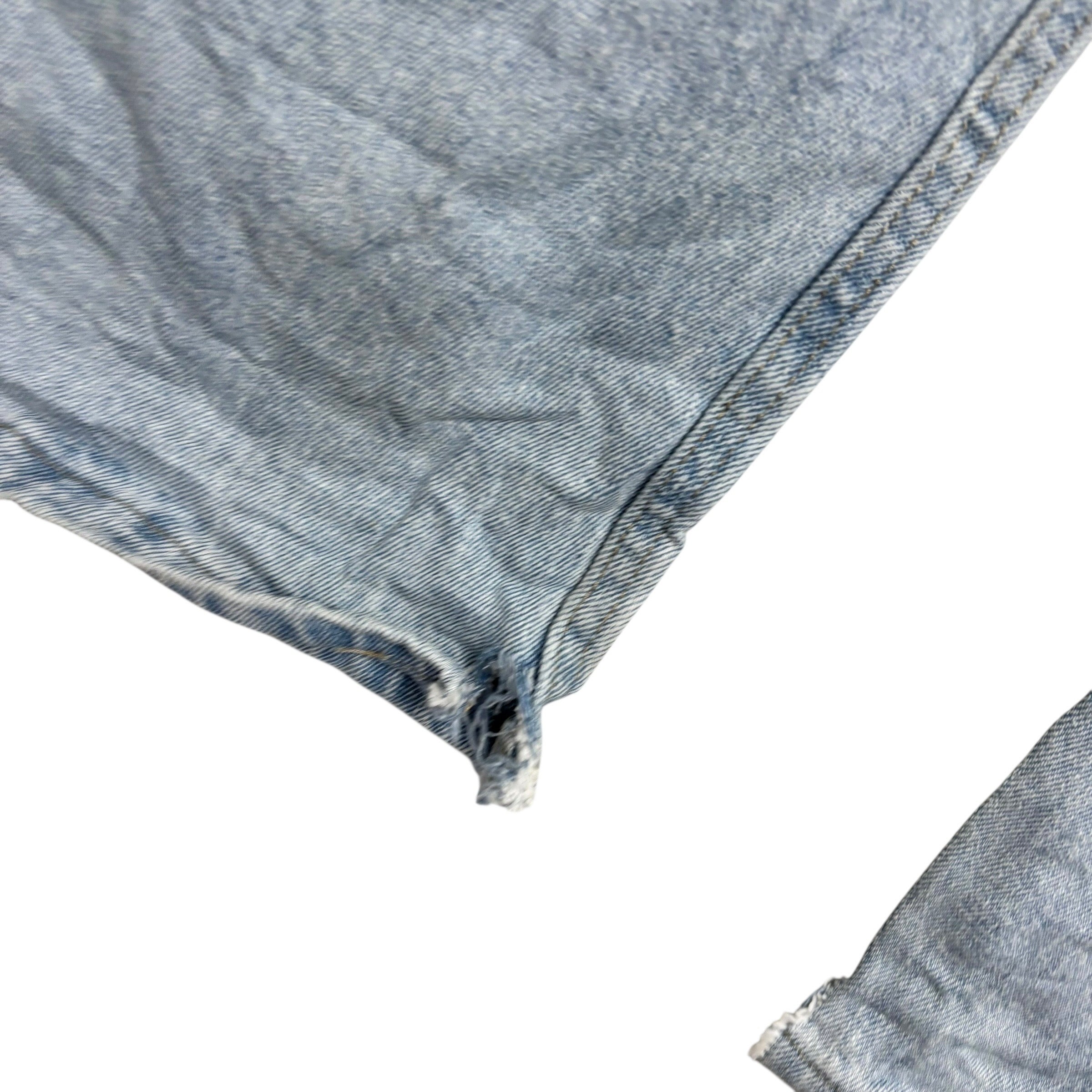 Wrangler Jeans W36 L30 Mens Light Blue Regular Straight Fit Stretch Denim (F)