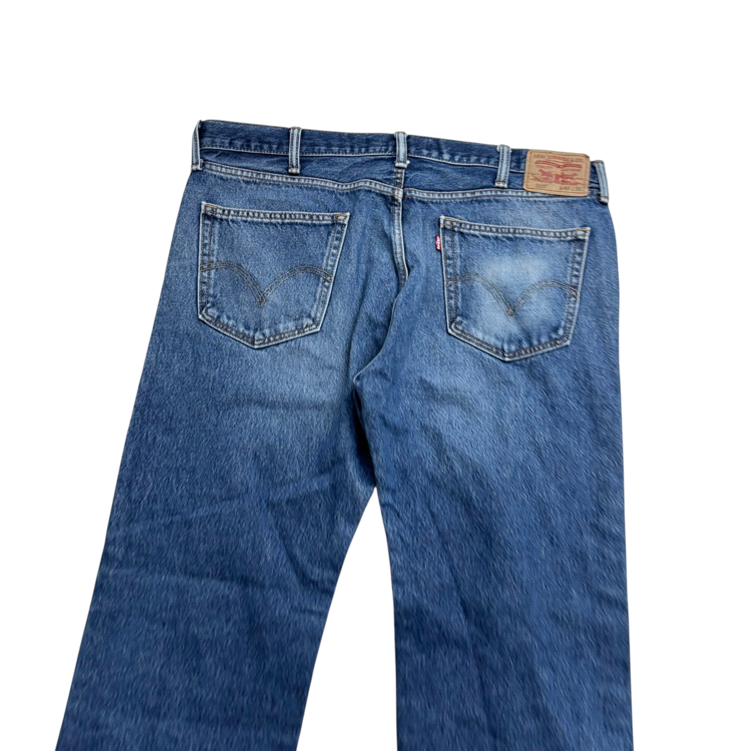 Levis 505 Jeans W40 L30 Mens Mid Blue Regular Straight Fit Vintage Denim (F)