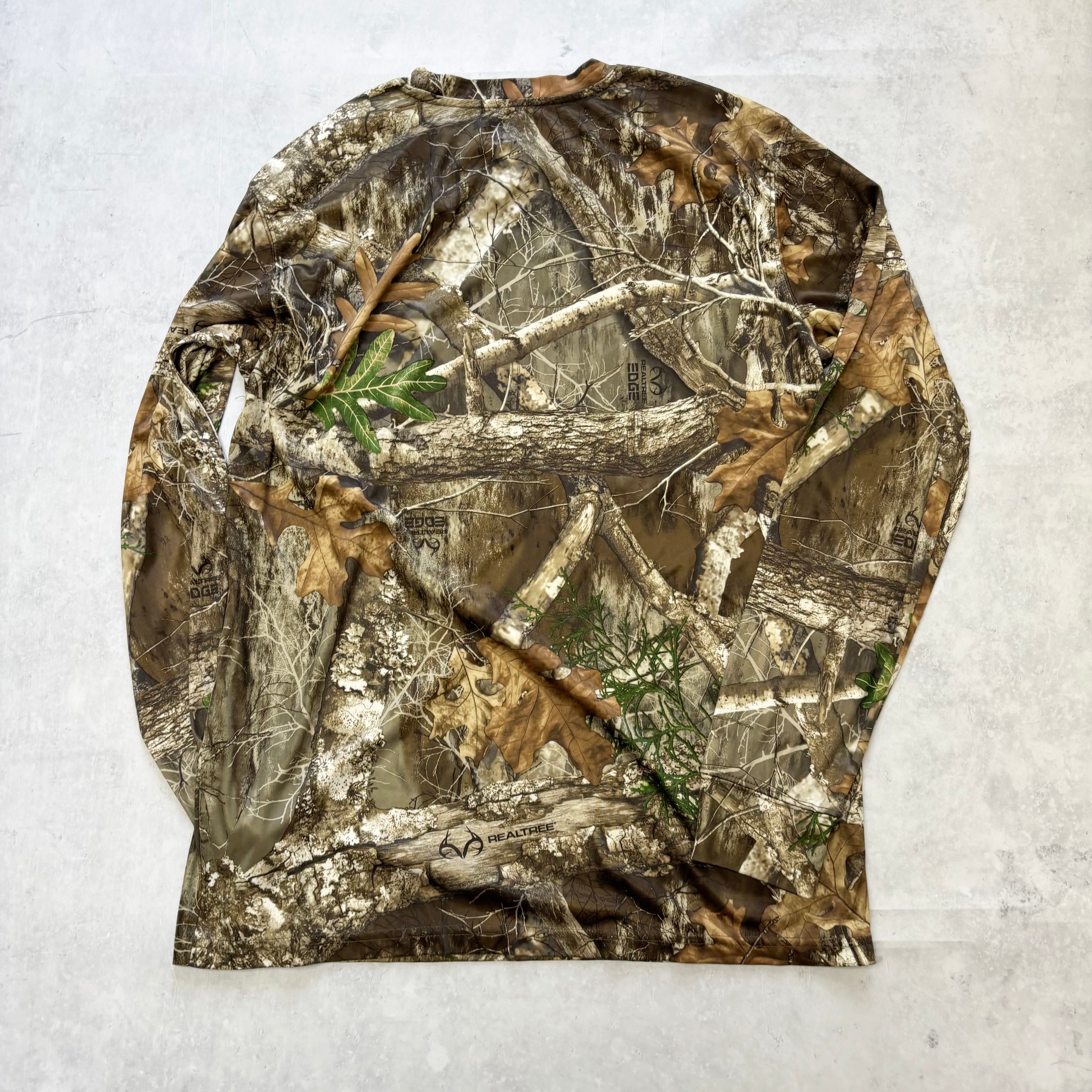 RealTree T Shirt Mens Medium Camo Y2K Hunting Long Sleeve (E)