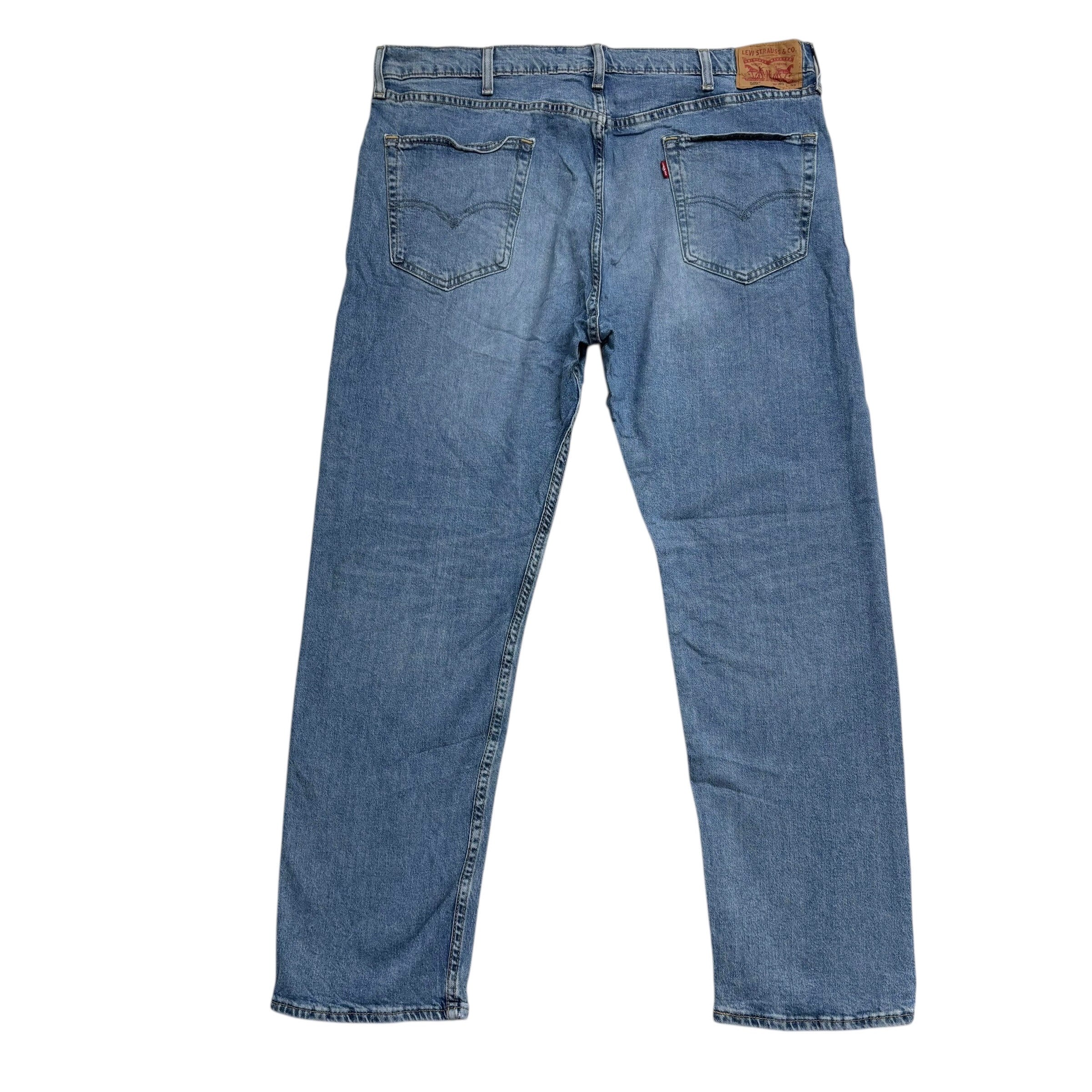 Levis 502 Jeans W40 L32 Mens Light Blue Regular Tapered Fit Stretch Denim (E)