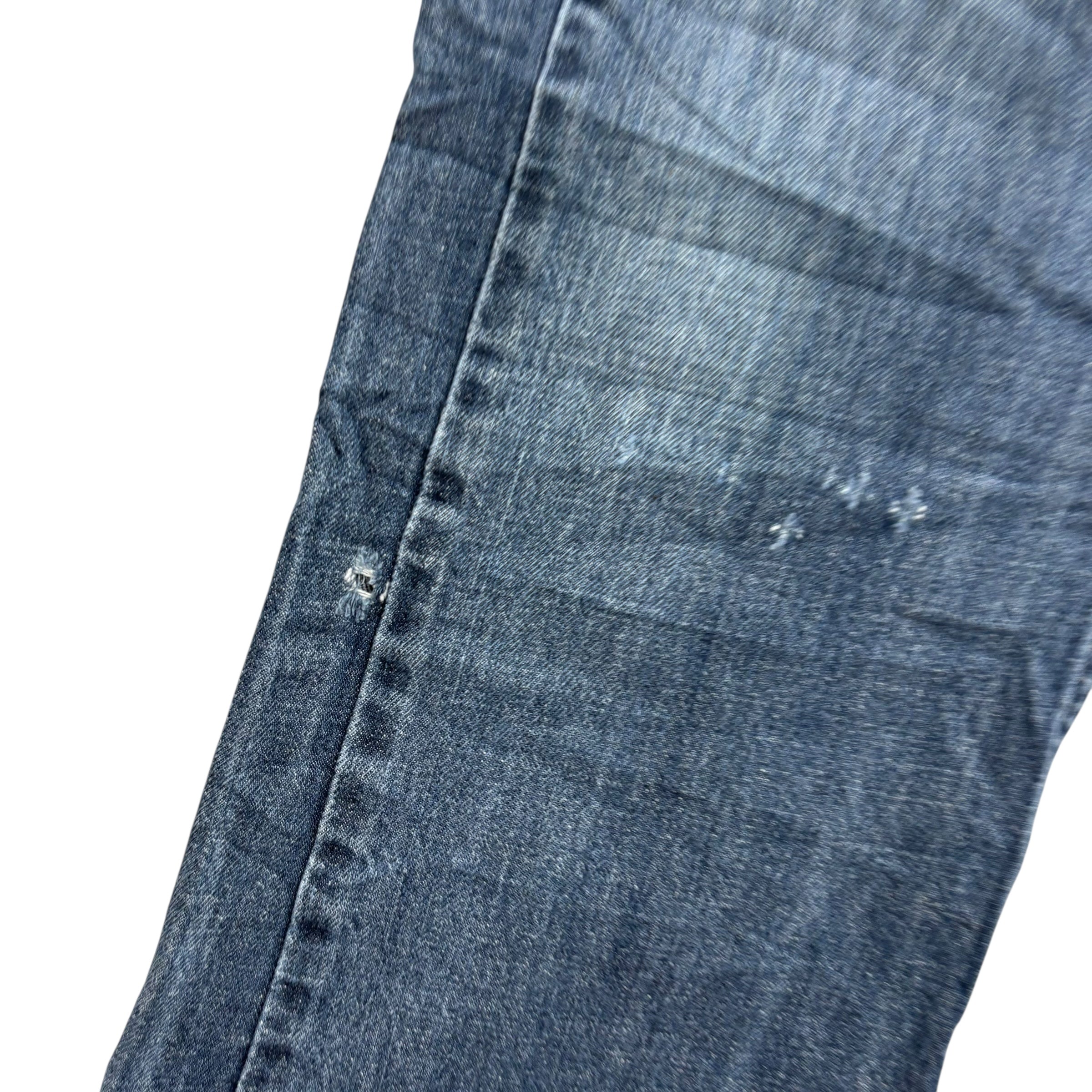 Levis 527 Jeans W34 L30 Mens Mid Blue Slim Bootcut Fit Denim (F)