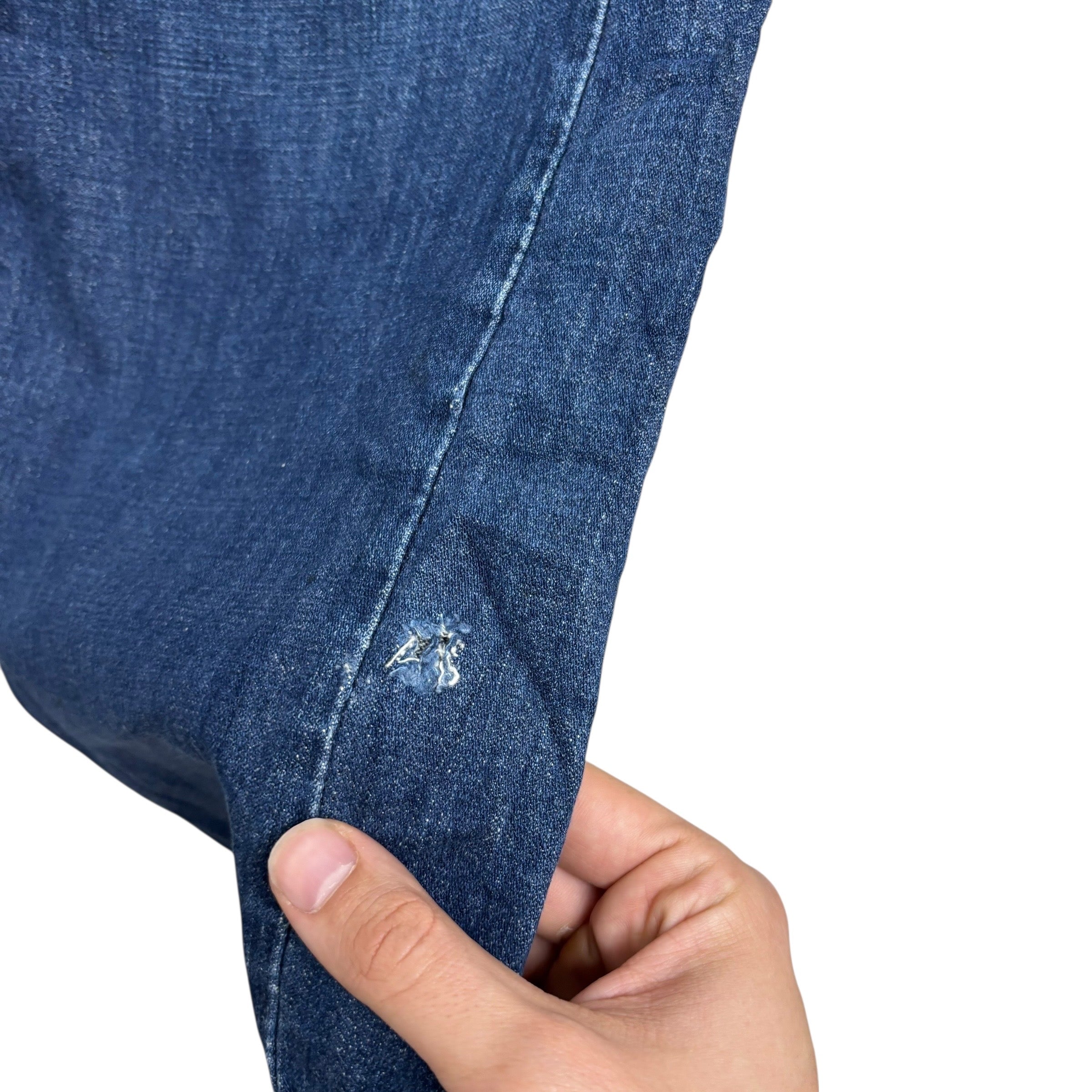 Levis 569 Jeans W36 L34 Mens Mid Blue Baggy Relaxed Straight Fit Denim (F)