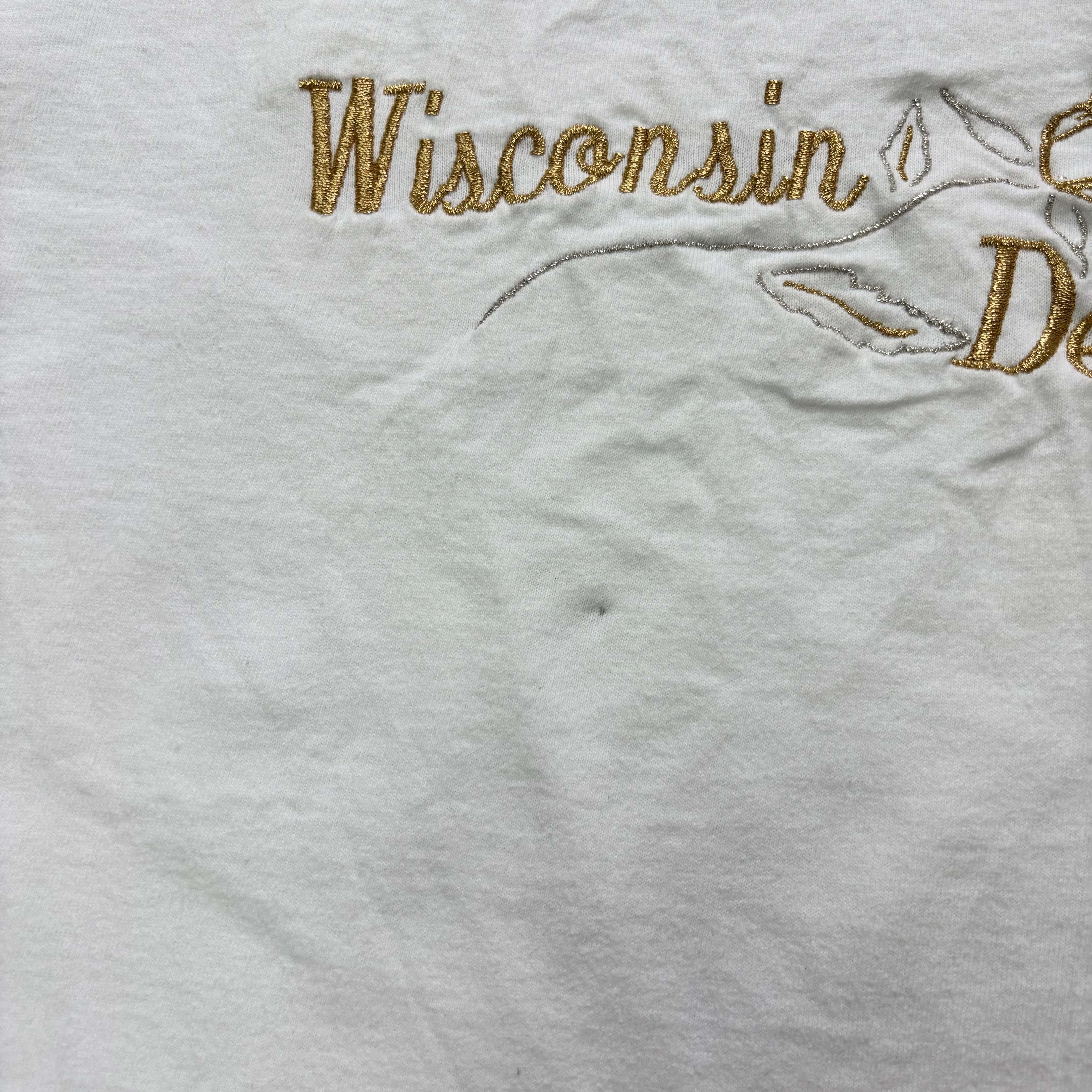 Vintage T Shirt Womens Medium White Single Stitch Graphic Print 90s Tourist