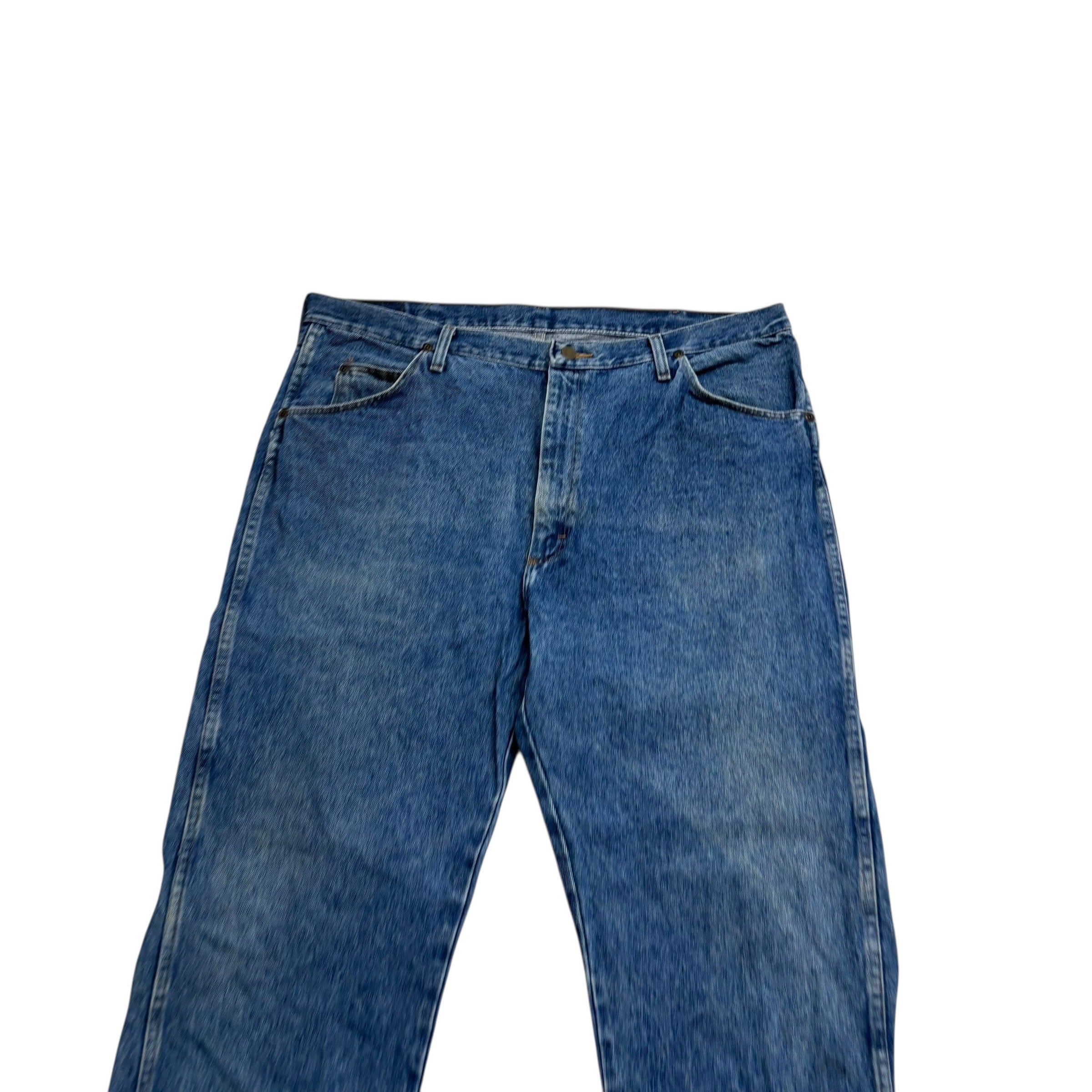 Wrangler Jeans W40 L30 Mens Mid Blue Regular Straight Fit Vintage Denim
