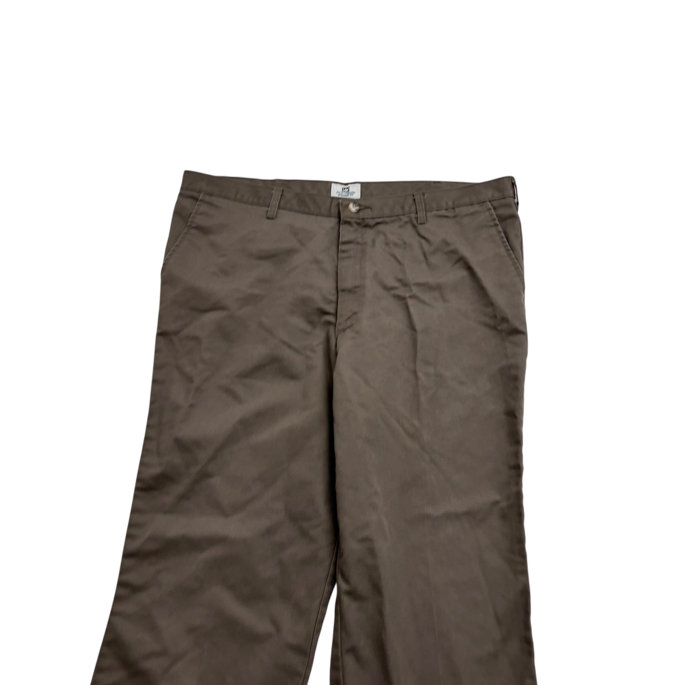 Lee Trousers W42 L31 Mens Brown Relaxed Straight Fit Total Freedom Pants