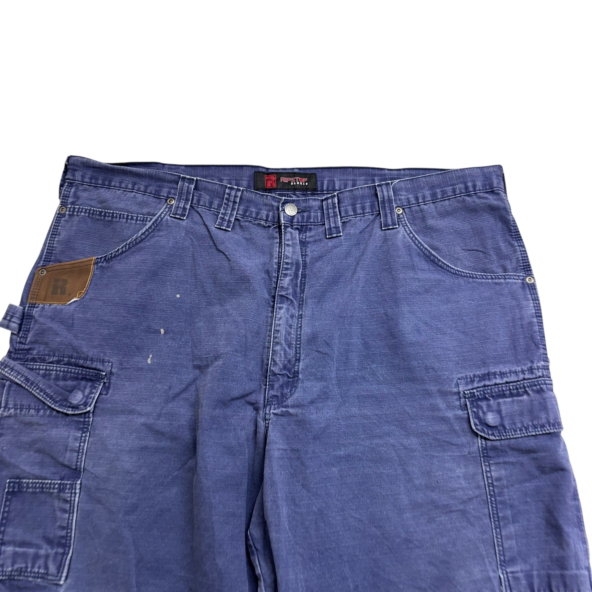 Wrangler Baggy Jorts W44 Mens Navy Blue Denim Shorts Cargo Relaxed Fit