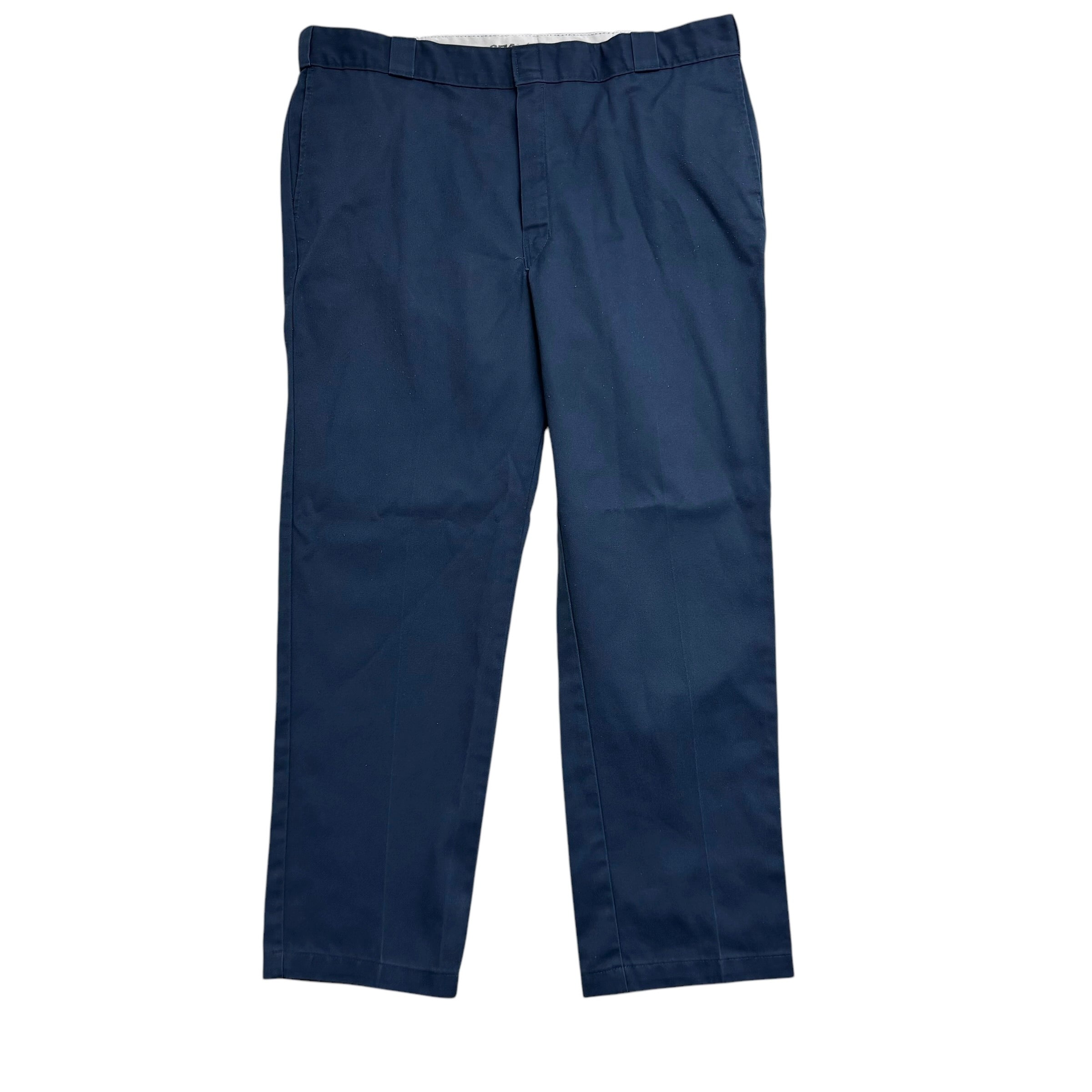 Dickies 874 Trousers W42 L32 Mens Blue Pants Original Straight Fit Workwear