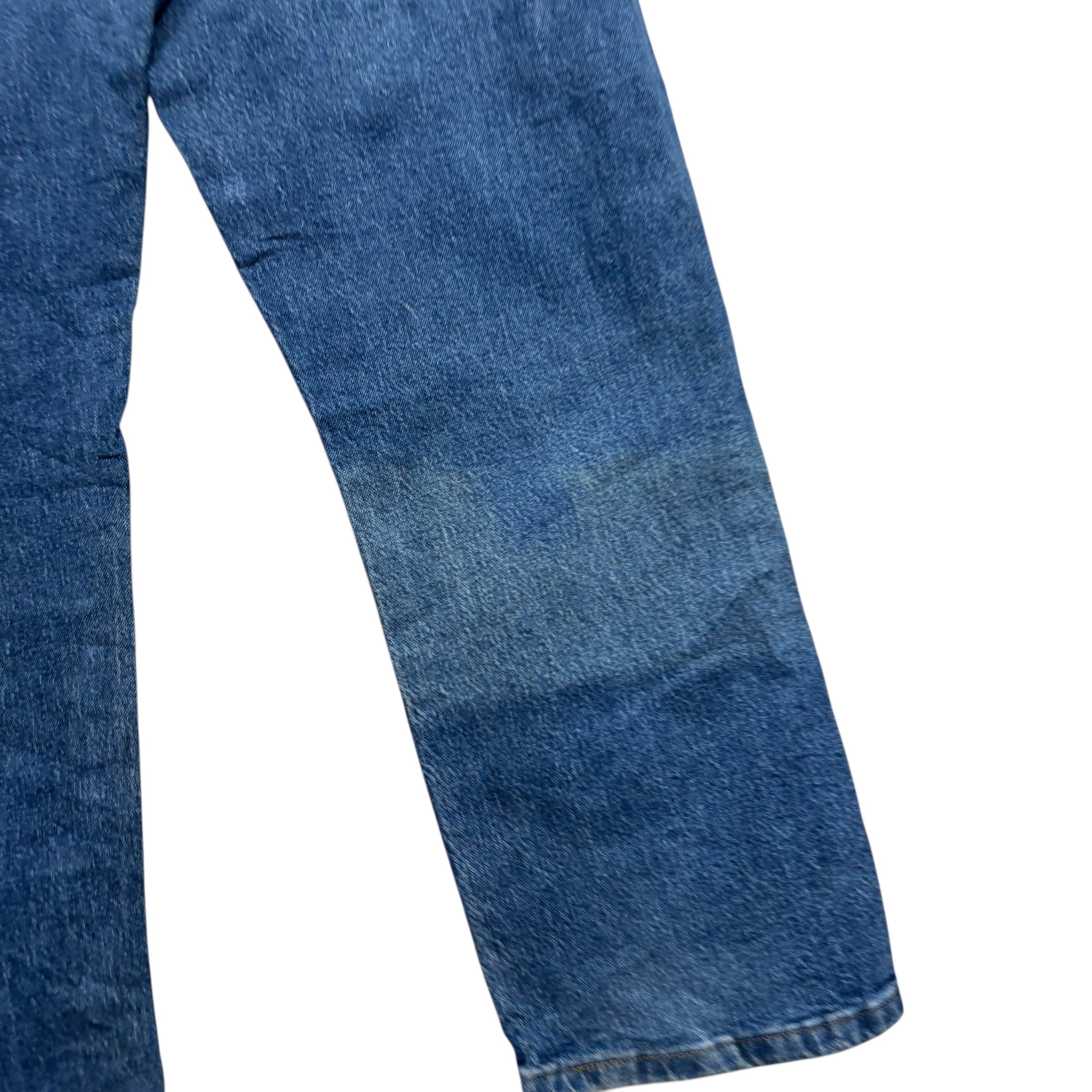 Wrangler Jeans W40 L30 Mens Mid Blue Regular Straight Fit Stretch Denim (F)