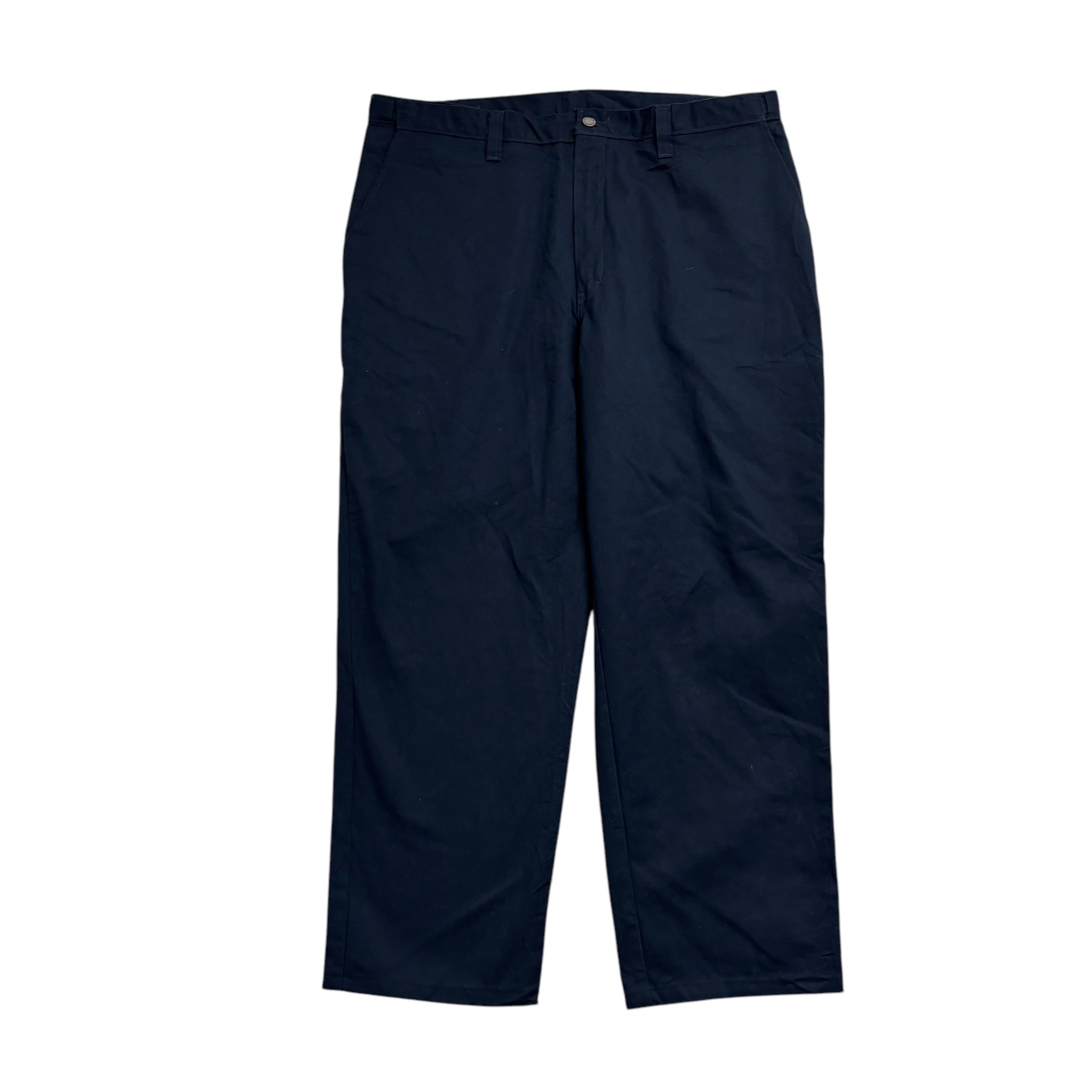 Dickies Trousers W42 L31 Mens Navy Blue Pants Original Straight Fit Workwear (E)