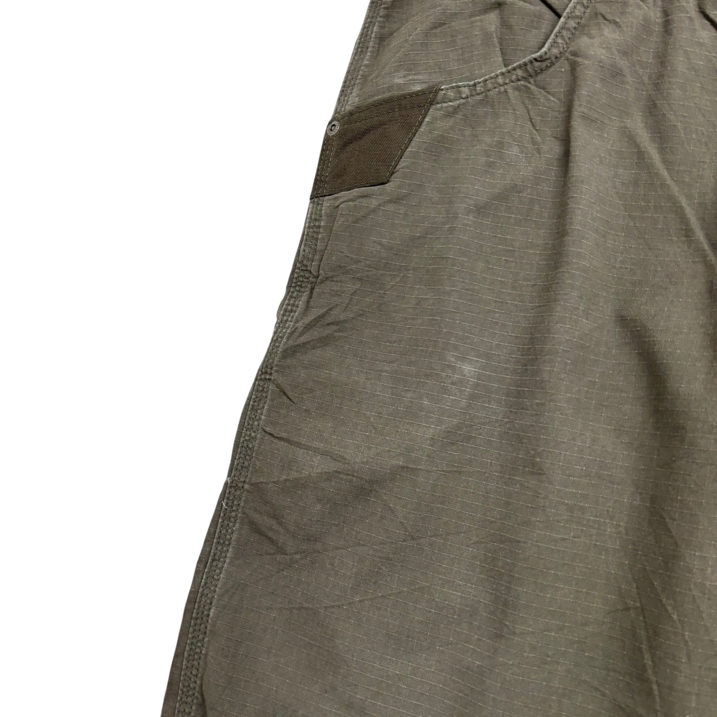 Wrangler Carpenter Pants W38 L32 Mens Khaki Green Regular Straight Fit