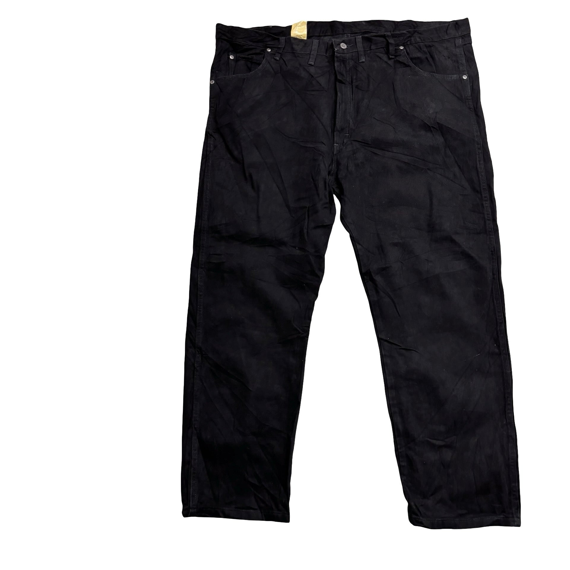 Wrangler Jeans W48 L30 Mens Black Relaxed Straight Fit Vintage Denim NEW