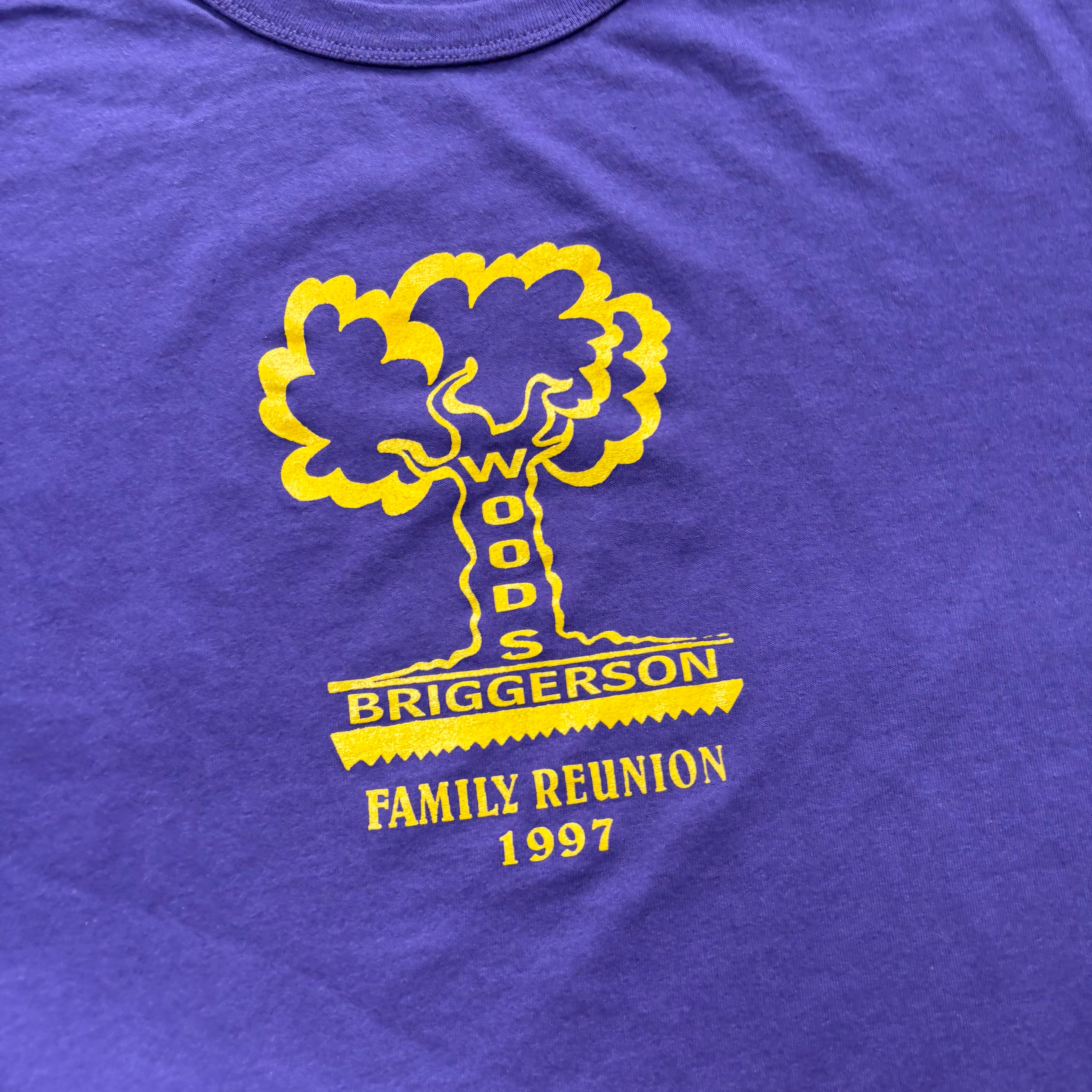 Vintage T Shirt Mens XXL Purple Single Stitch Graphic Print 90s (E)