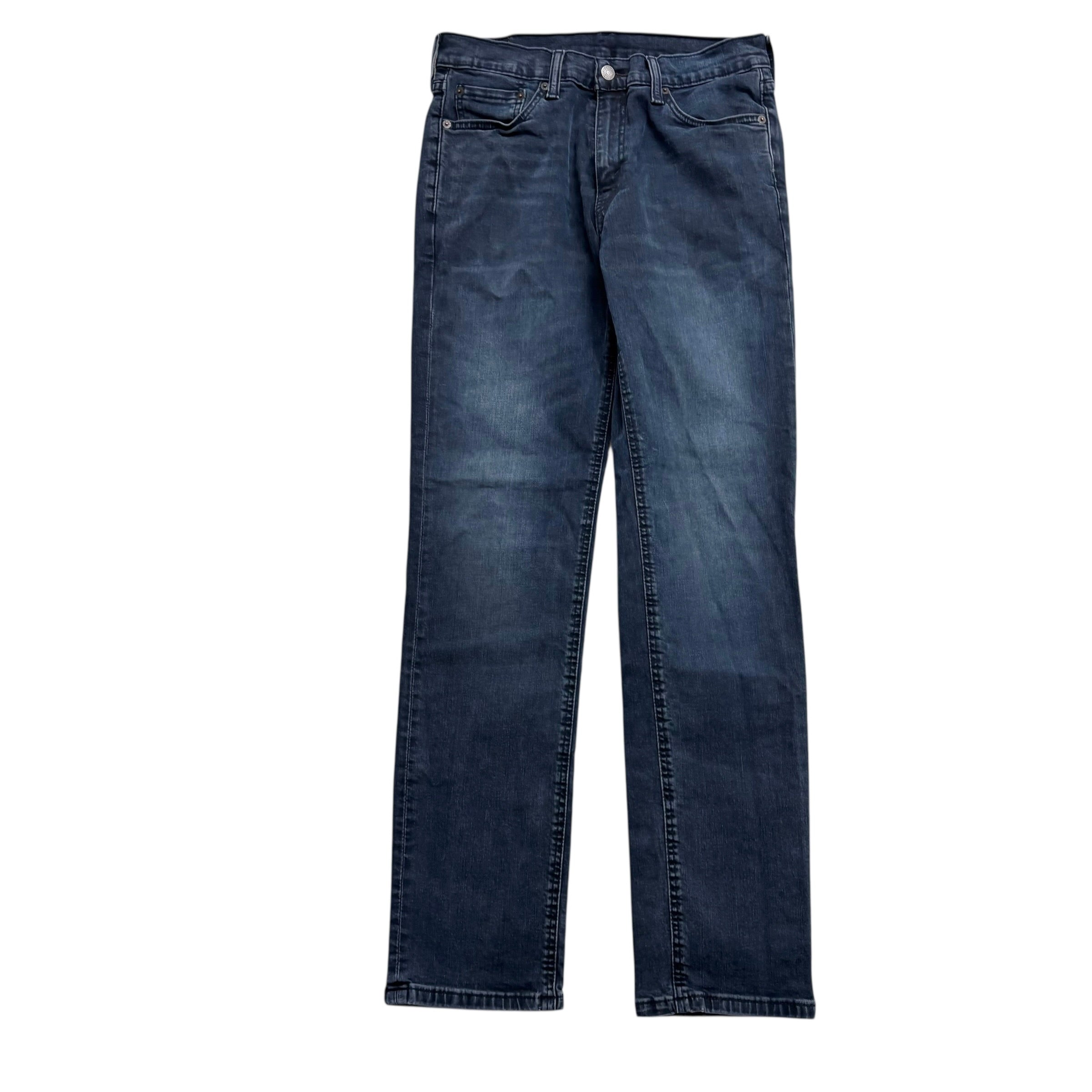 Levis 541 Jeans W31 L33 Mens Navy Blue Athletic Tapered Fit Stretch Denim (E)
