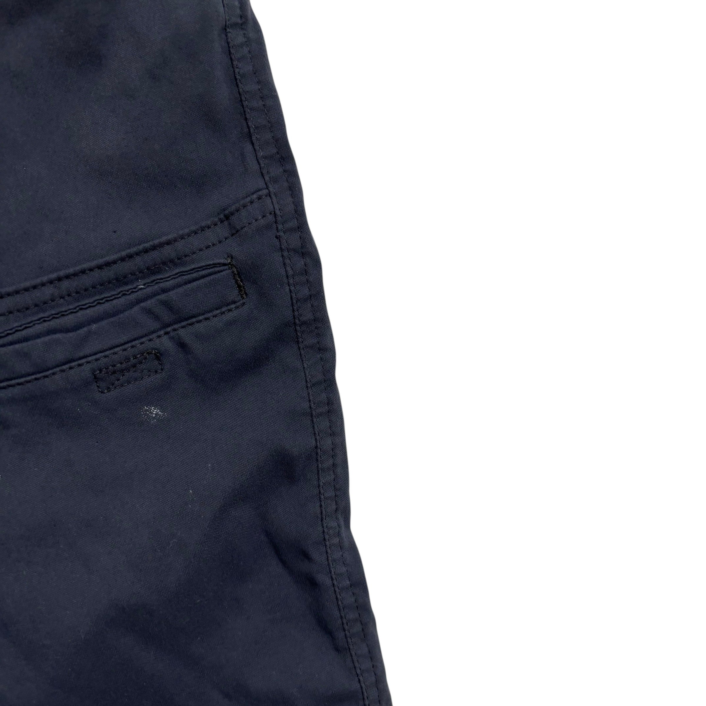 Wrangler All Terrain Gear Shorts W34 Mens Navy Blue Regular Stretch Nylon (F)